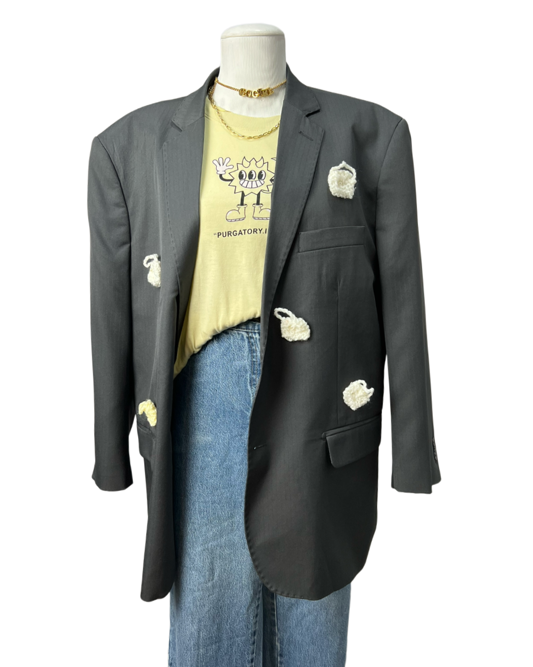 Blazer Estilizado crochê - tam (56\G4)