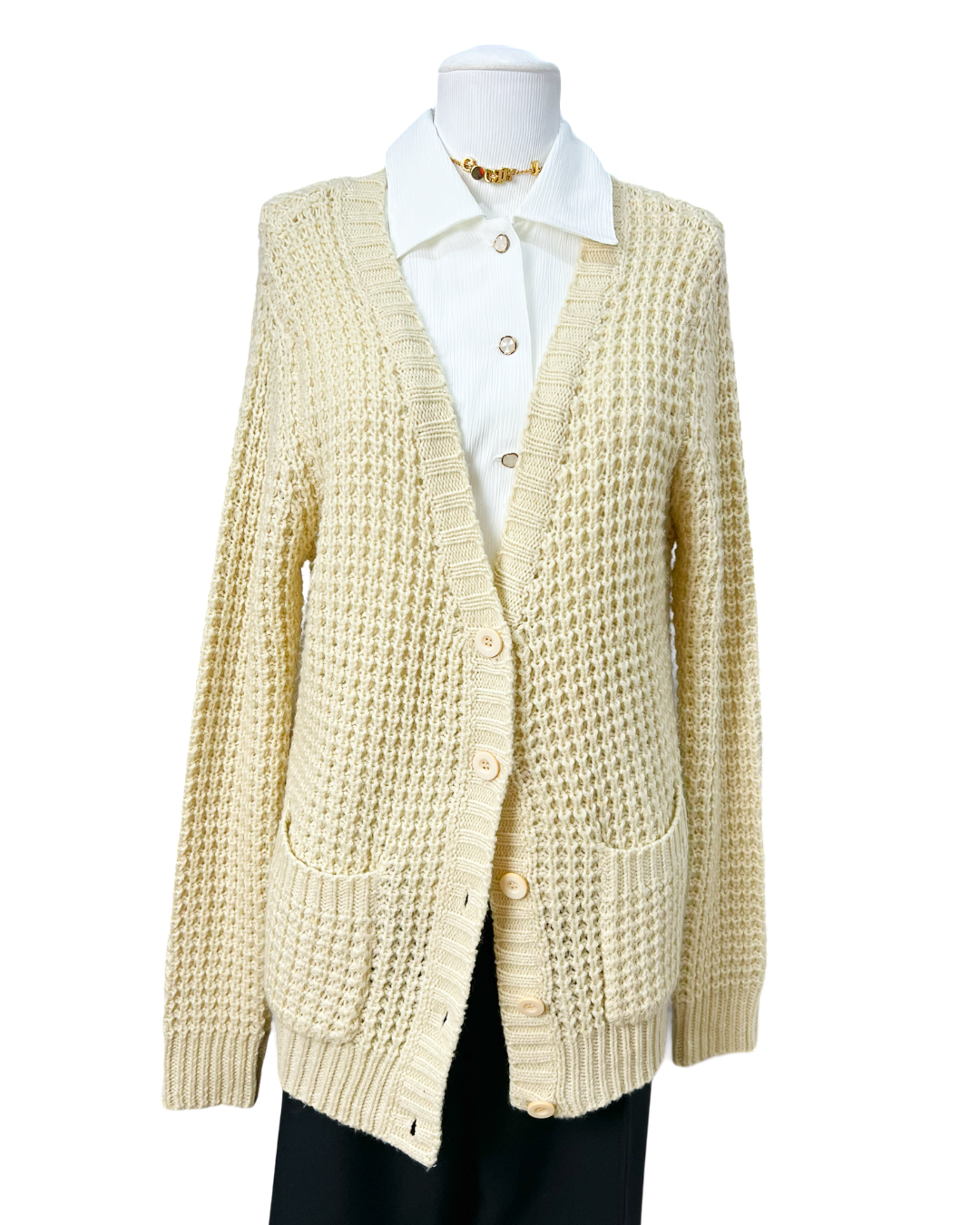 Cardigan lã - tam (P)