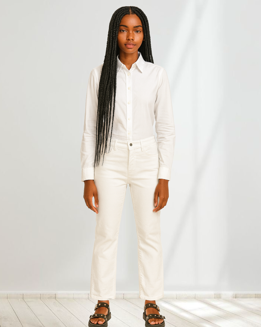Calça Branca Basic - tam (42)