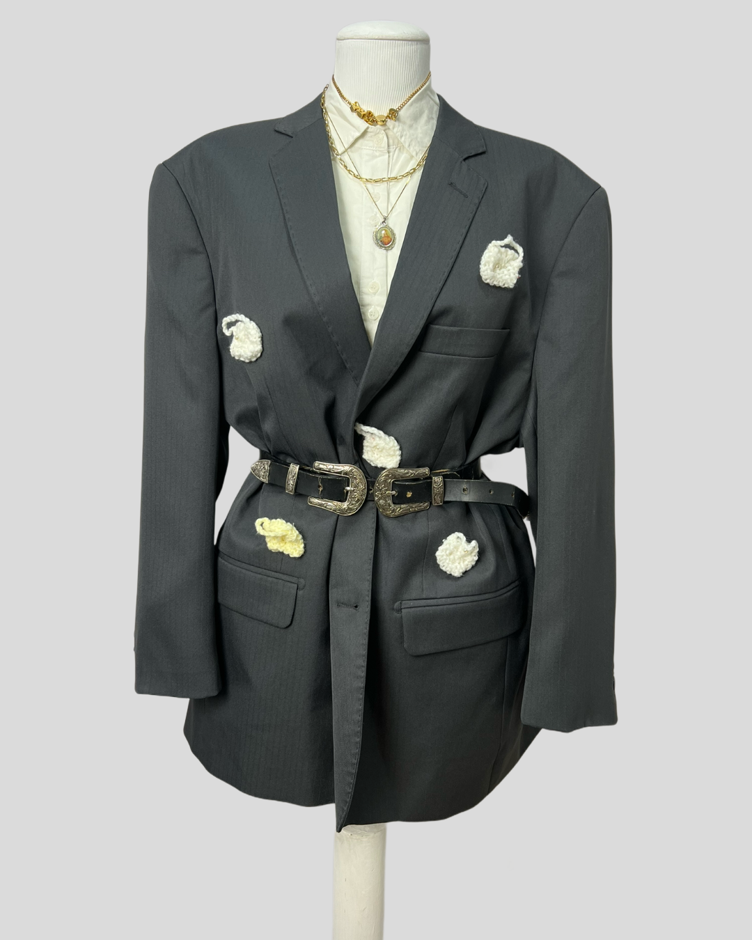 Blazer Estilizado crochê - tam (56\G4)