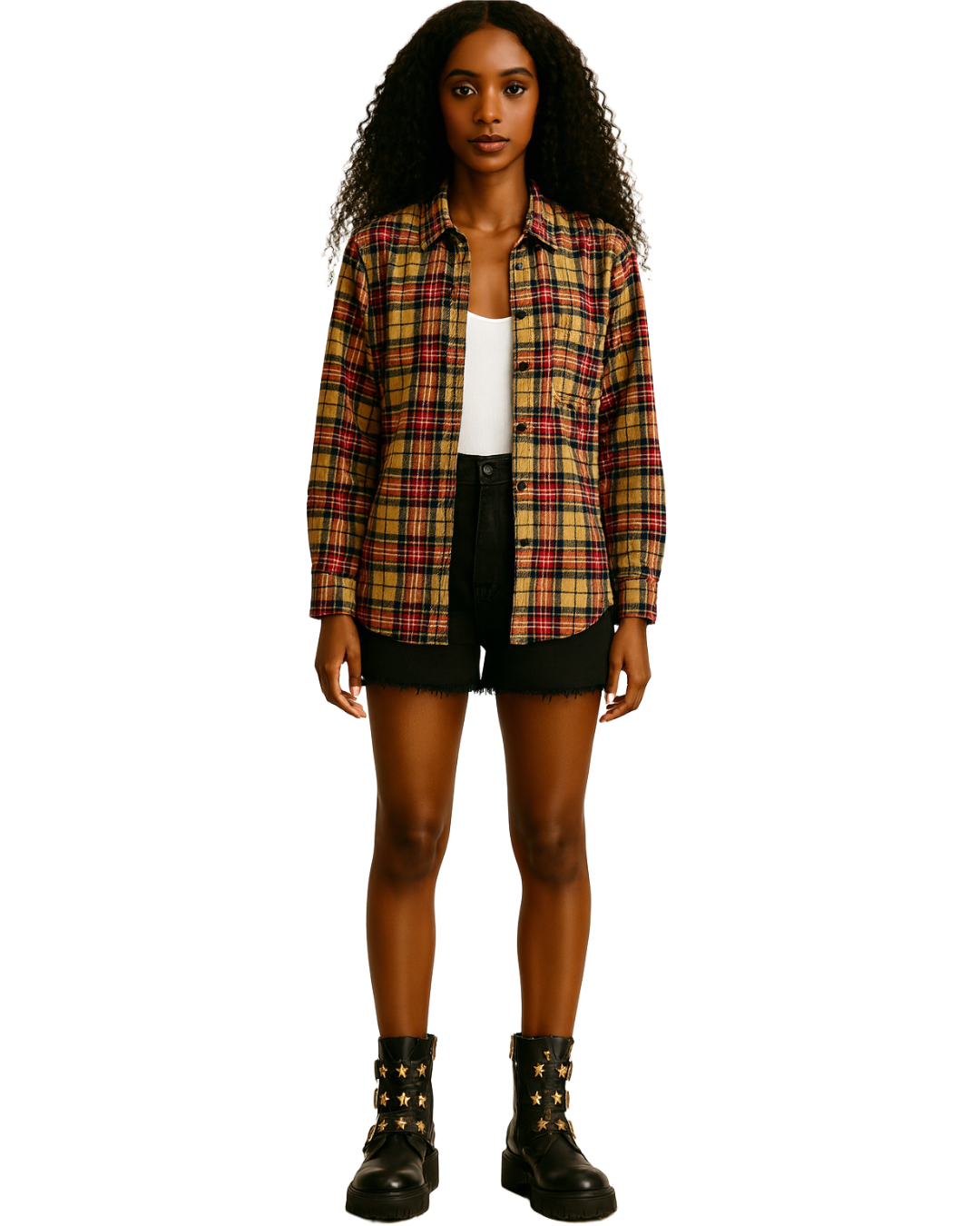 Camisa Oversized Xadrez - tam (M)
