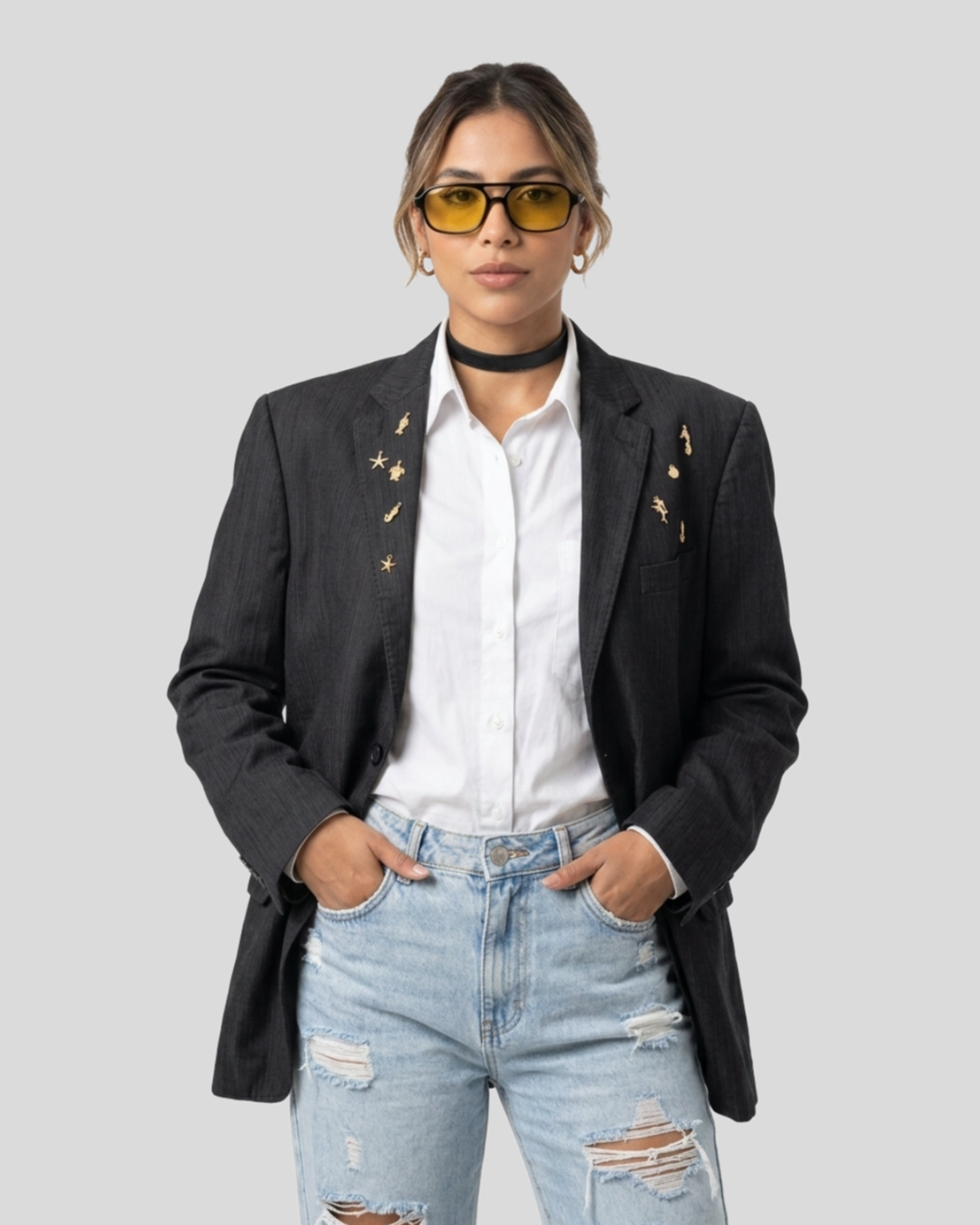 Blazer Oversized Estilizado Wooldlouse — tam G