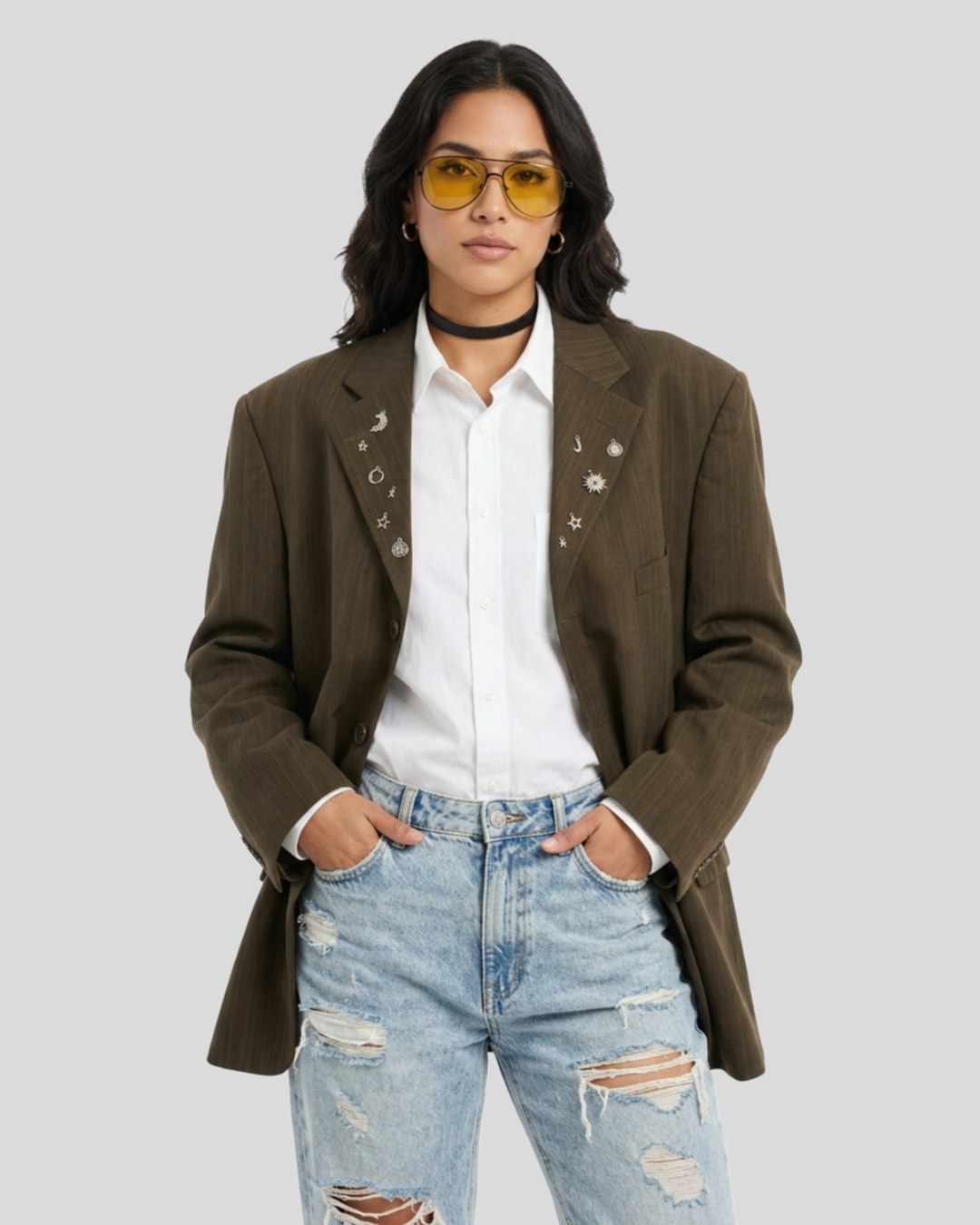 Blazer Oversized Estilizado M França  — tam GG