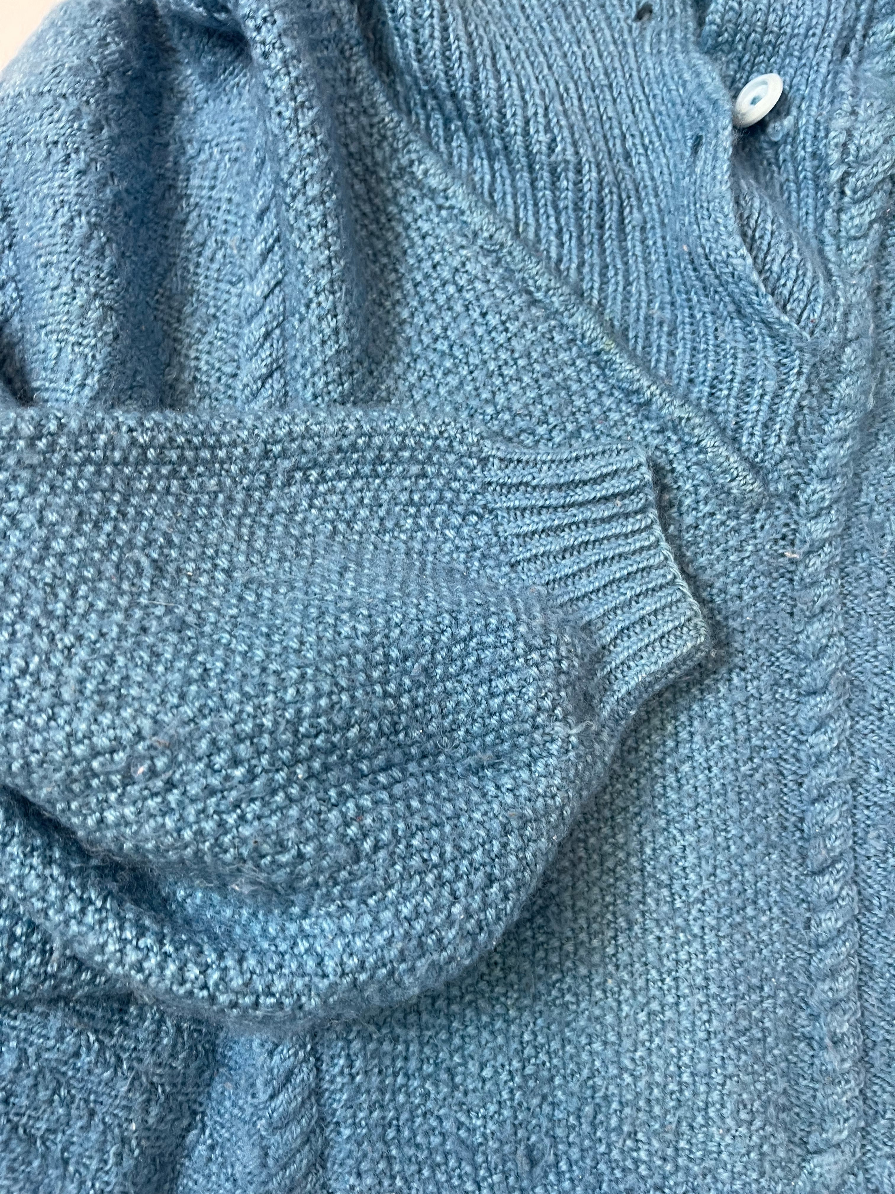 Tricô Vintage Azul - tam (P)