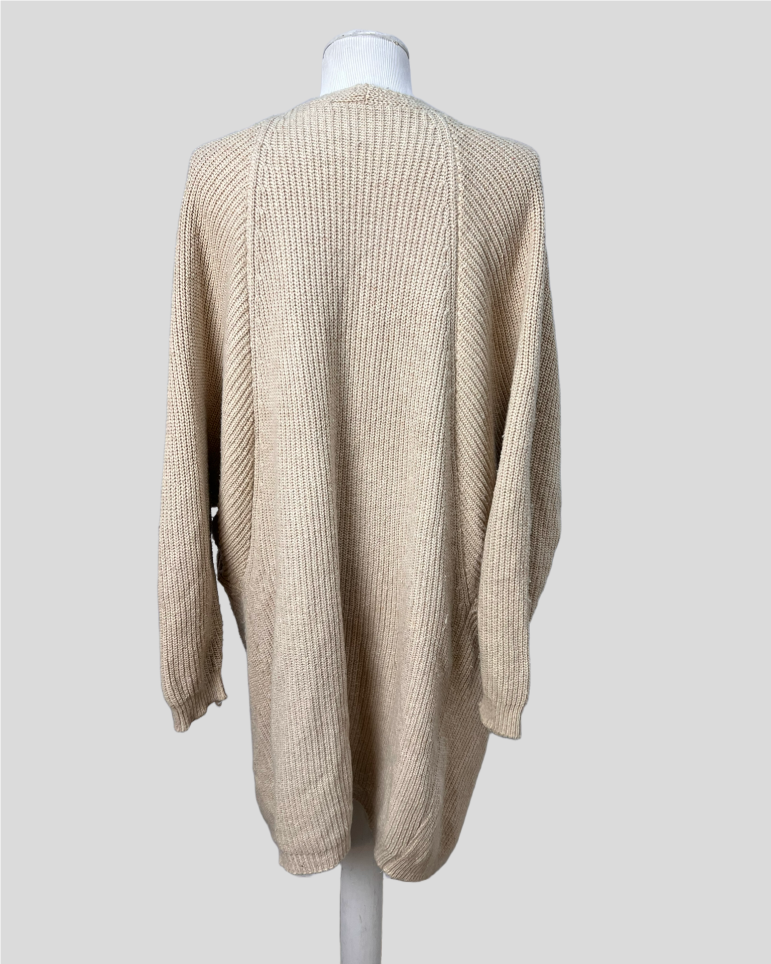Cardigan Oversized Nude — tam M\G