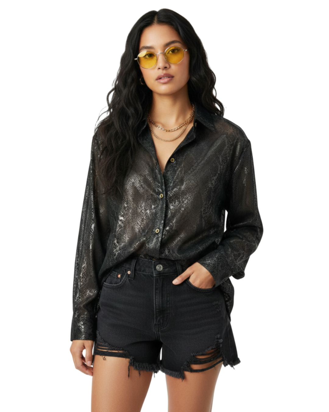 Camisa Clara Flor  - tam (M)