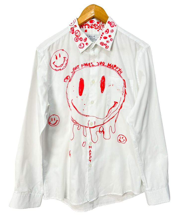 Camisa Oversized Estilizada Smile - tam (M)