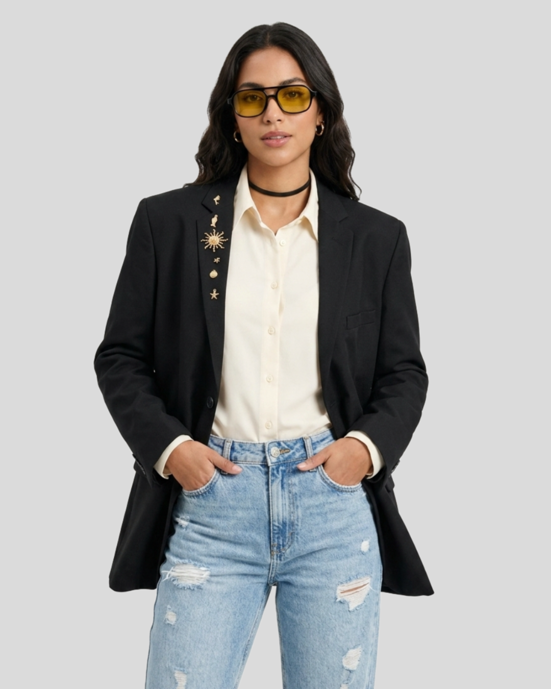 Blazer Oversized Estilizado Vilale — tam G
