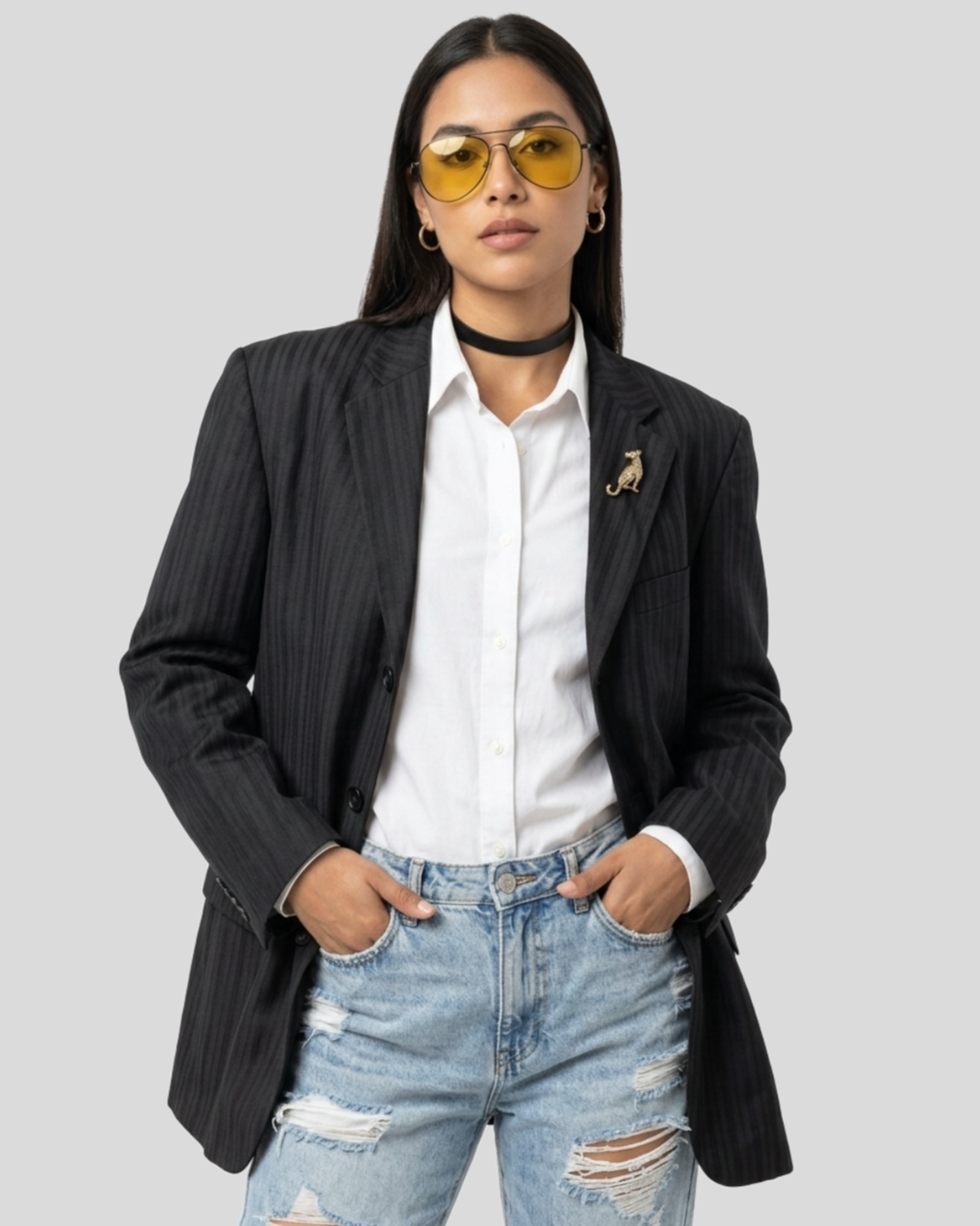 Blazer Oversized Pin Emporio C  — tam M