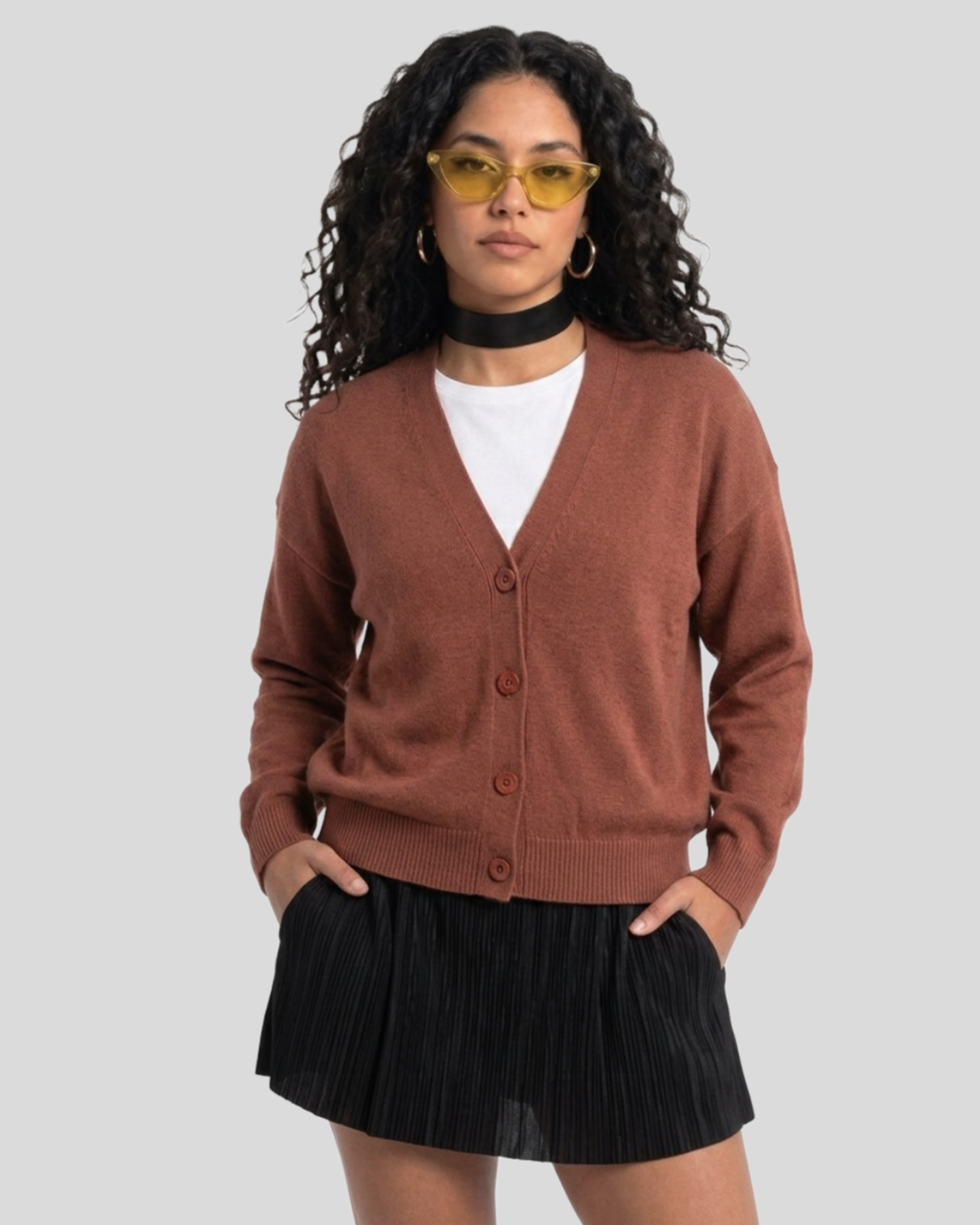 Cardigan Nude - tam (G)