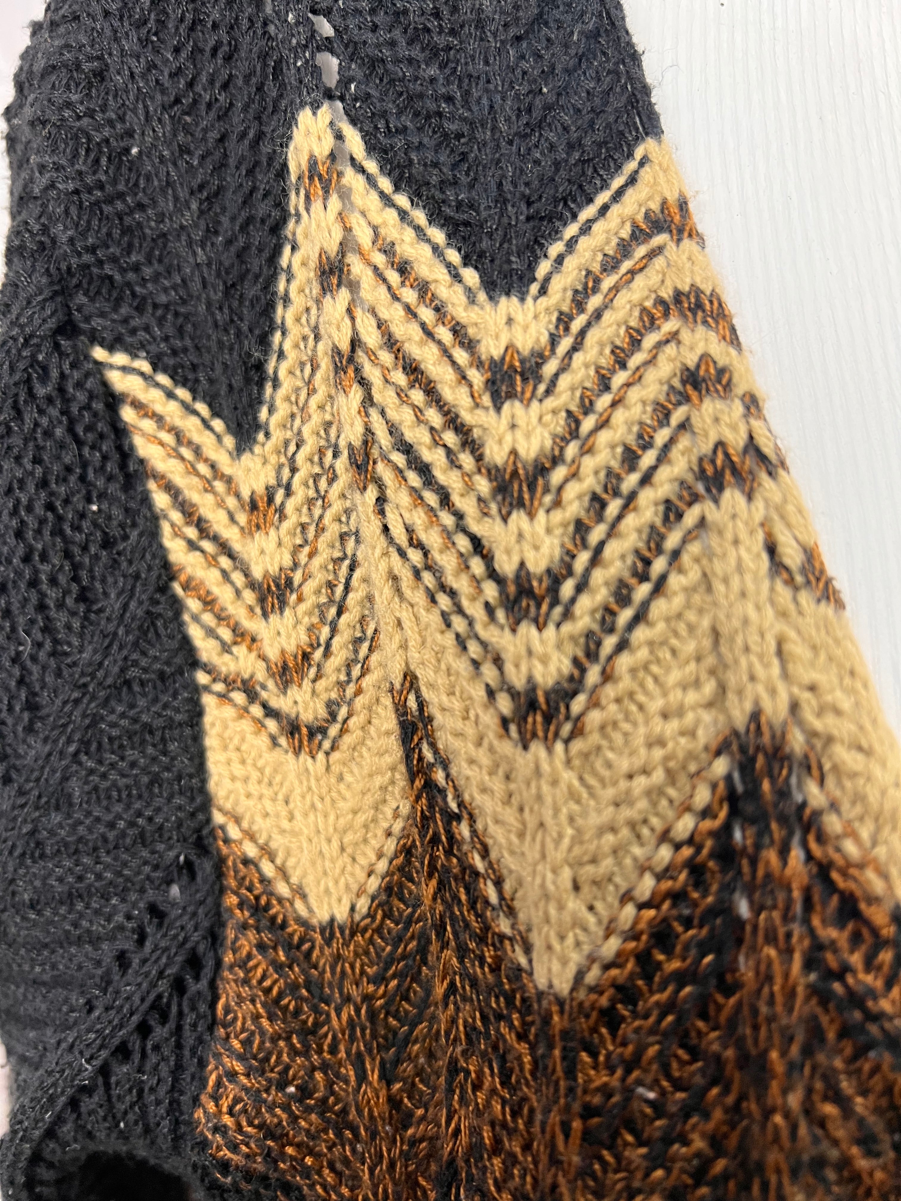 Cardigan Marrom Mesclas — tam G