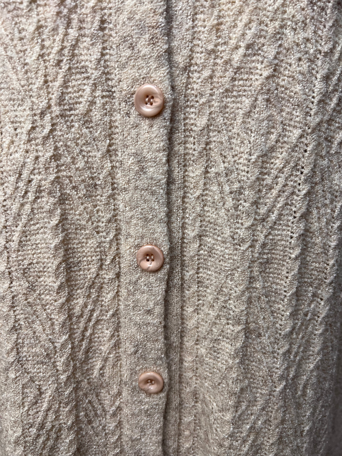 Cardigan Alongado Creme  — tam G\GG