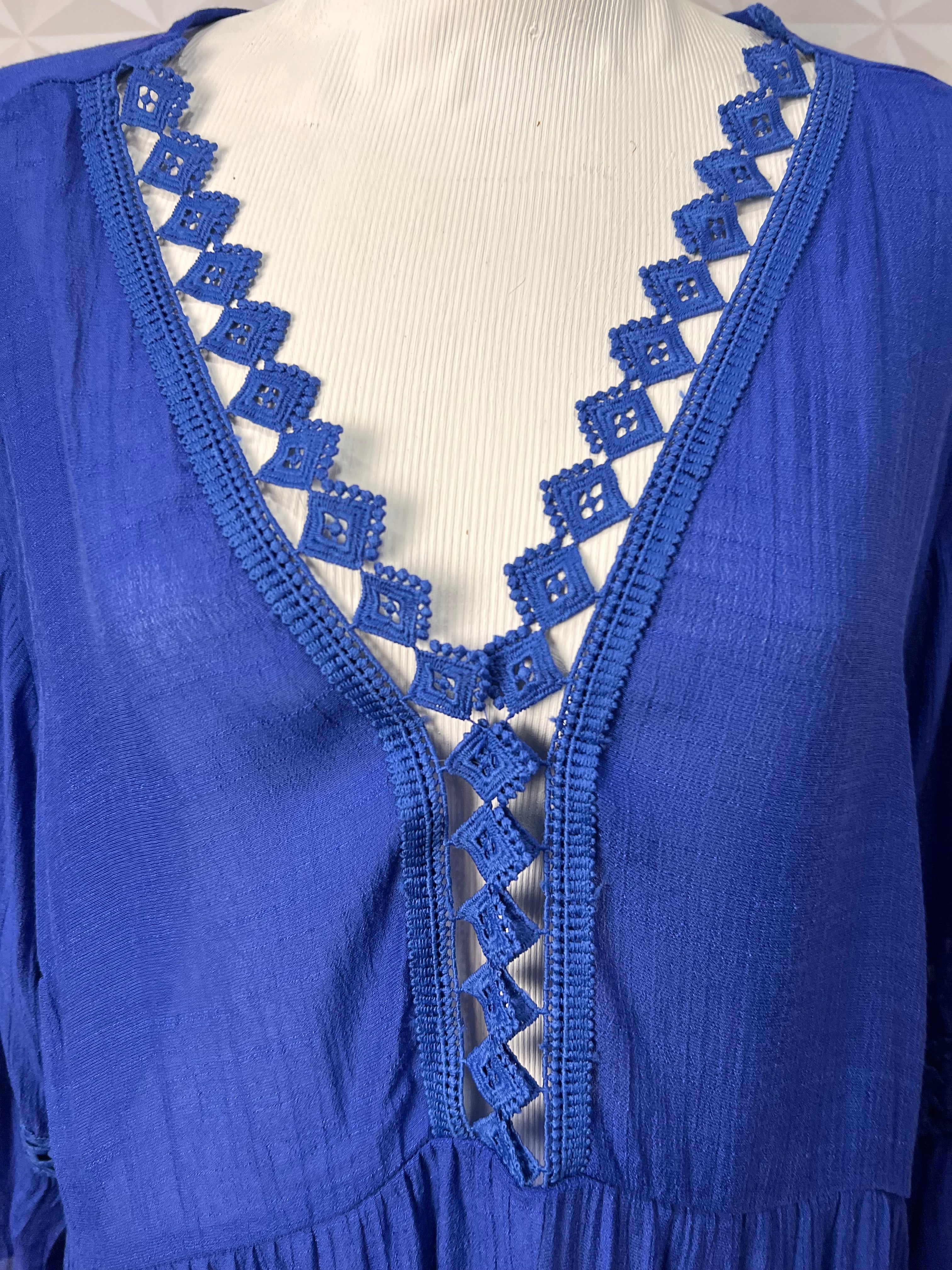 Vestido de Praia Blue - tam GG