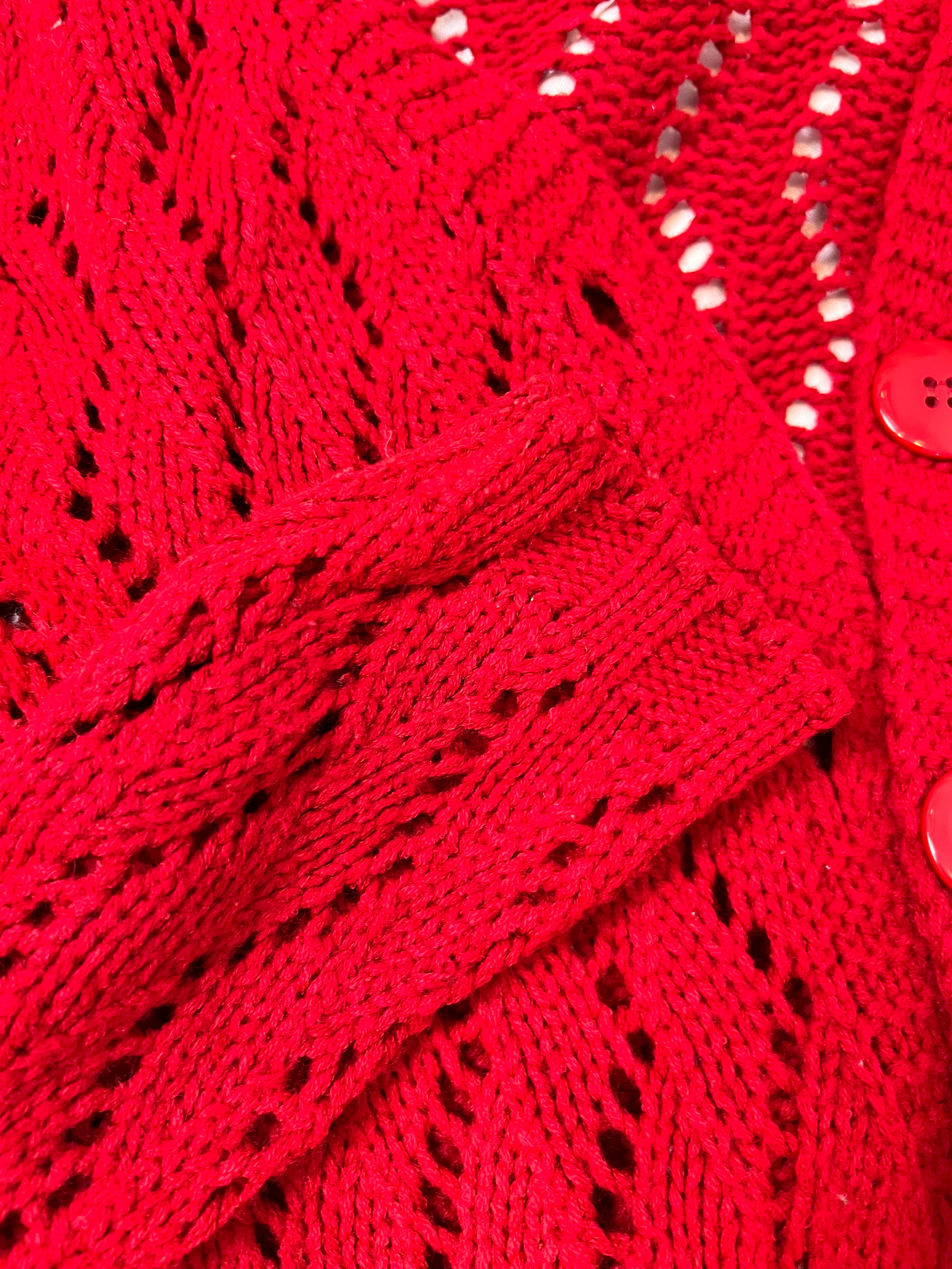 Cardigan Red - tam (M)