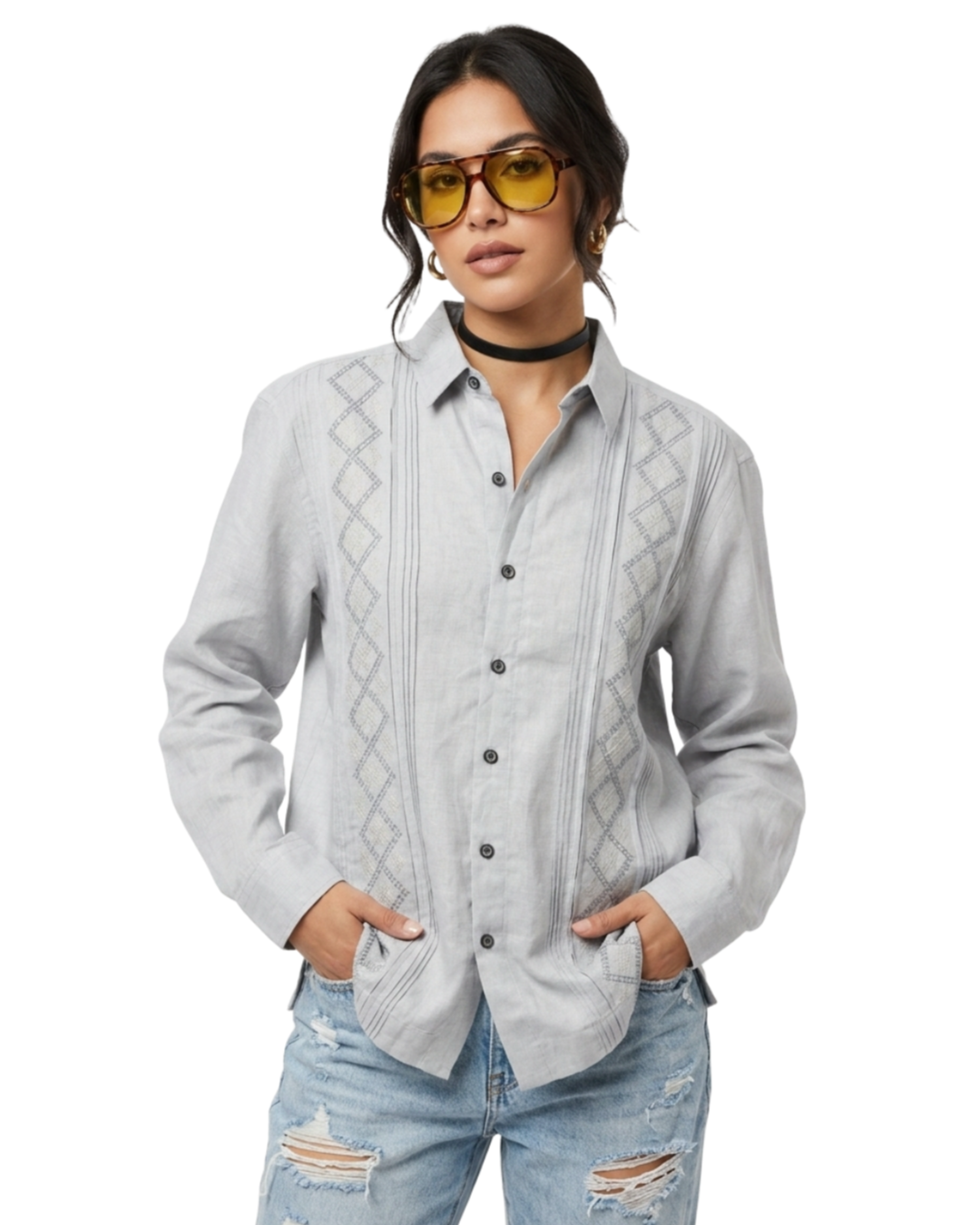 Camisa Oversized Linho Abito -  tam (M)