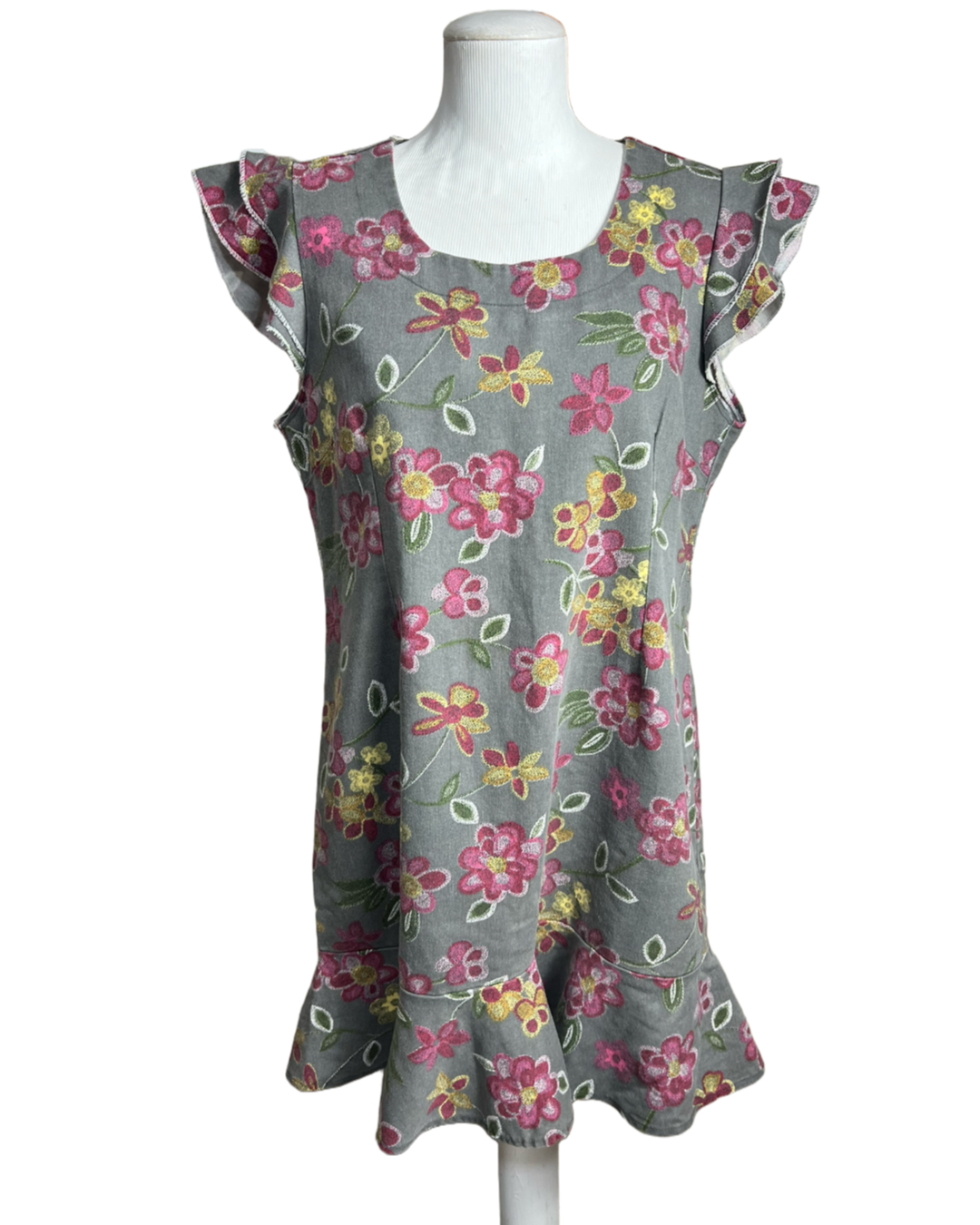 Vestido flores- tam (GG)