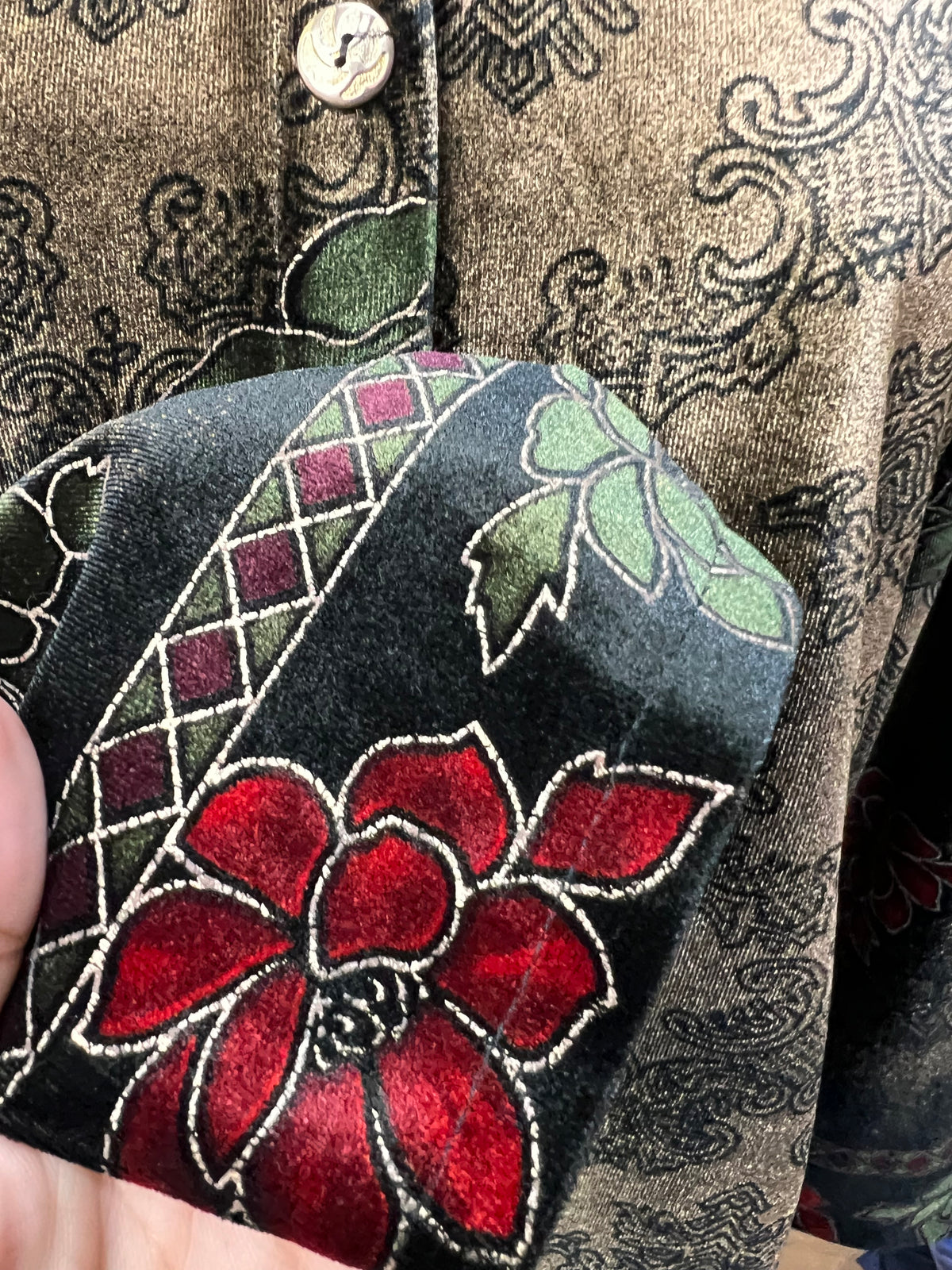 Camisa Vintage Veludo — tam G