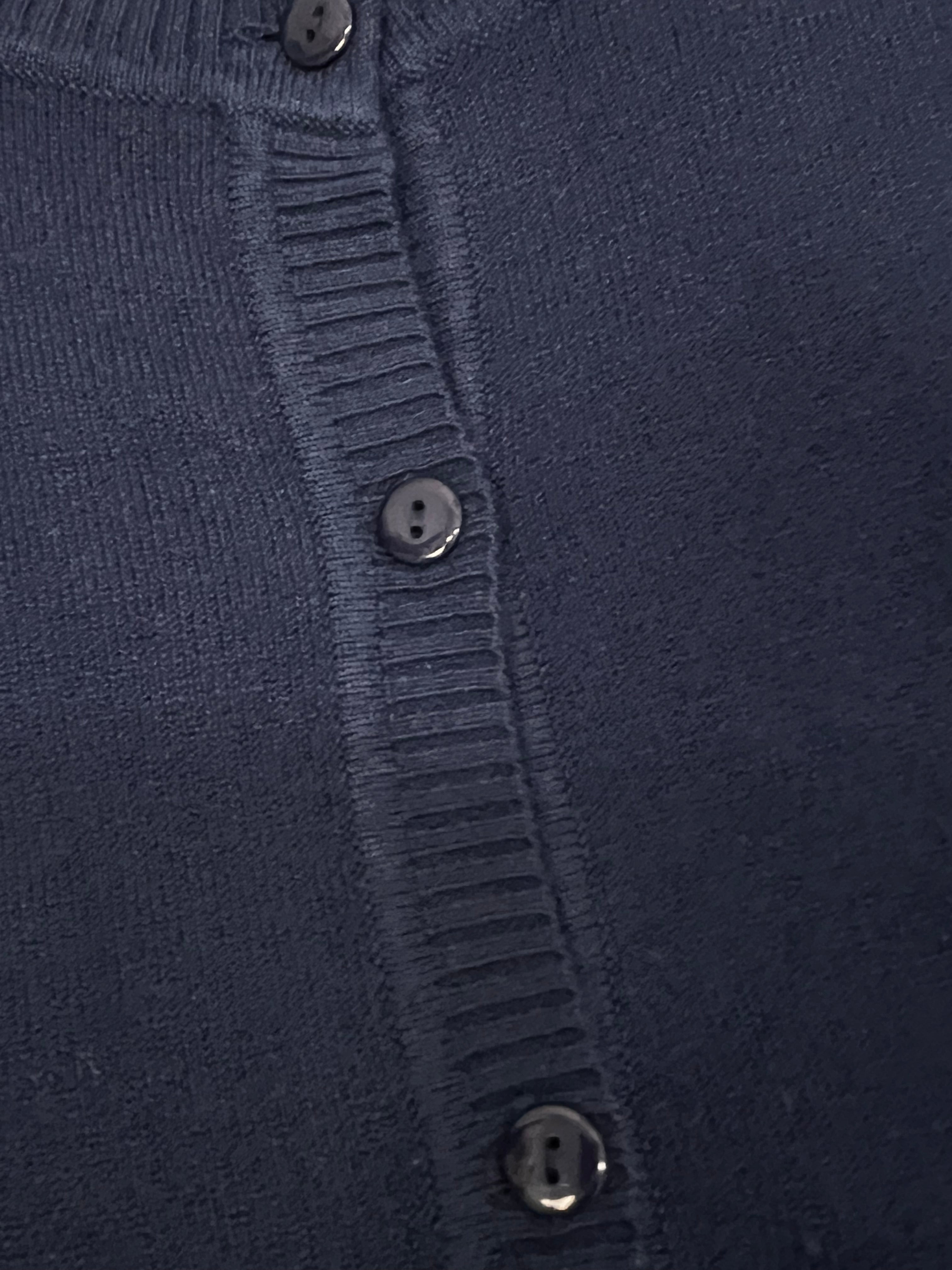Cardigan Bordado Azul - tam (P)