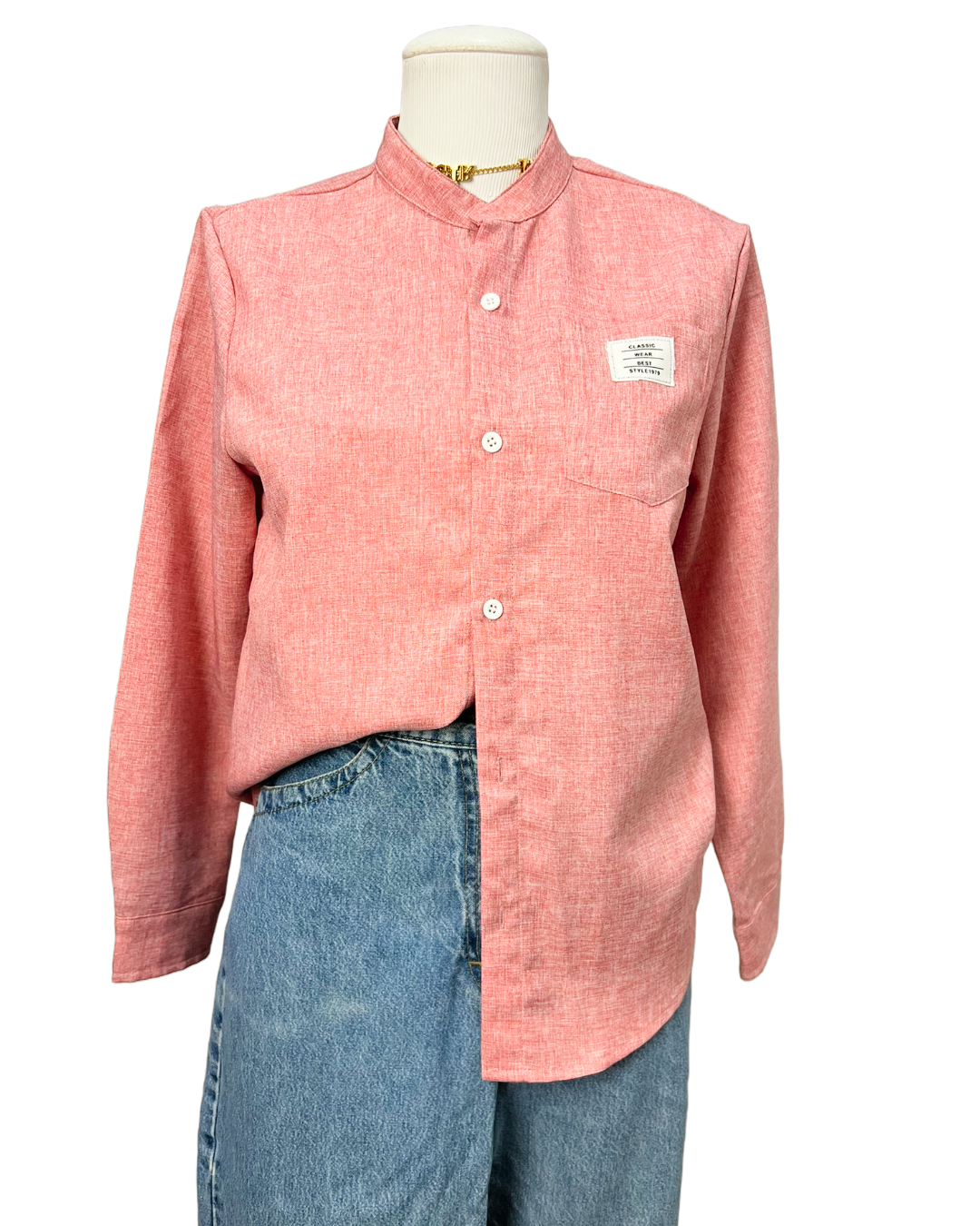 Camisa Rosa - tam (PP)