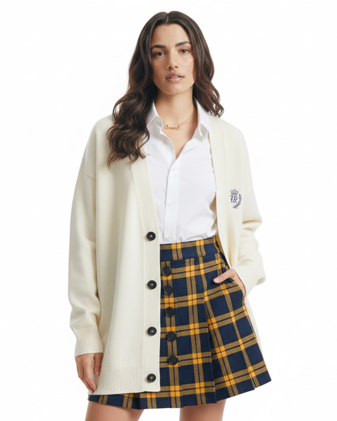 Cardigan Vintage Branco - tam (G\GG)