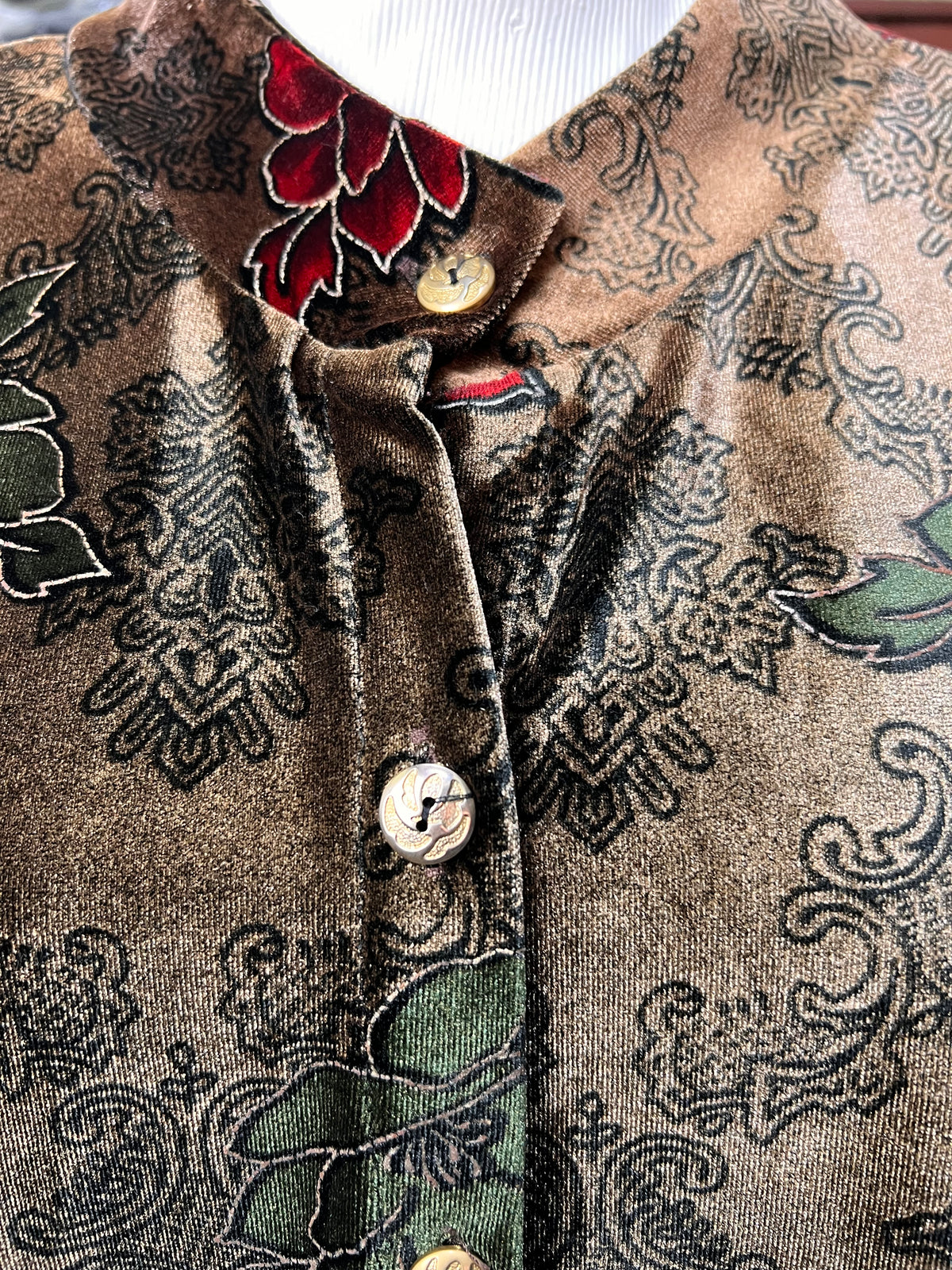 Camisa Vintage Veludo — tam G