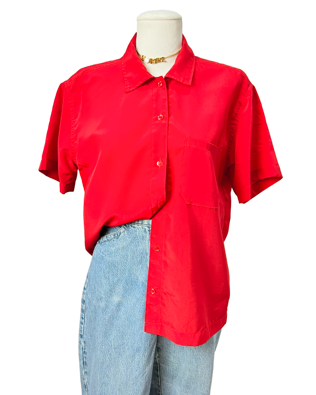 Camisa Vermelha Vintage- tam (GG)