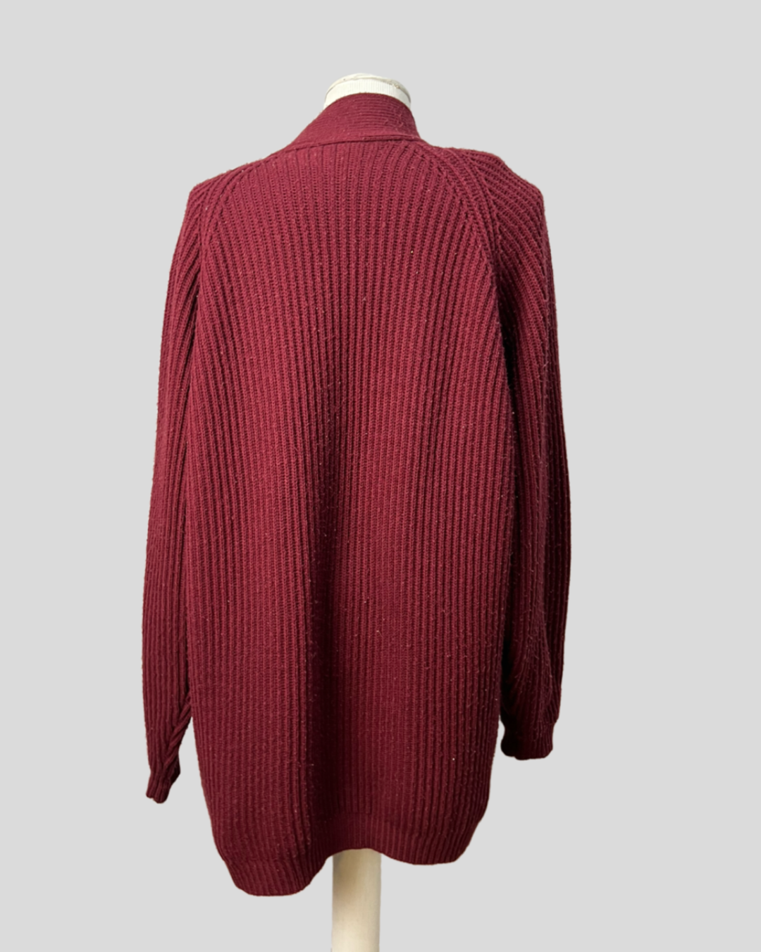 Cardigan Vinho Plus — tam GG