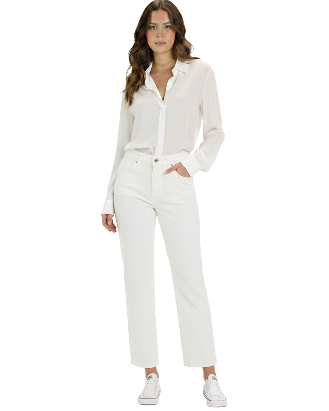 Calça Branca Basic - tam (42)