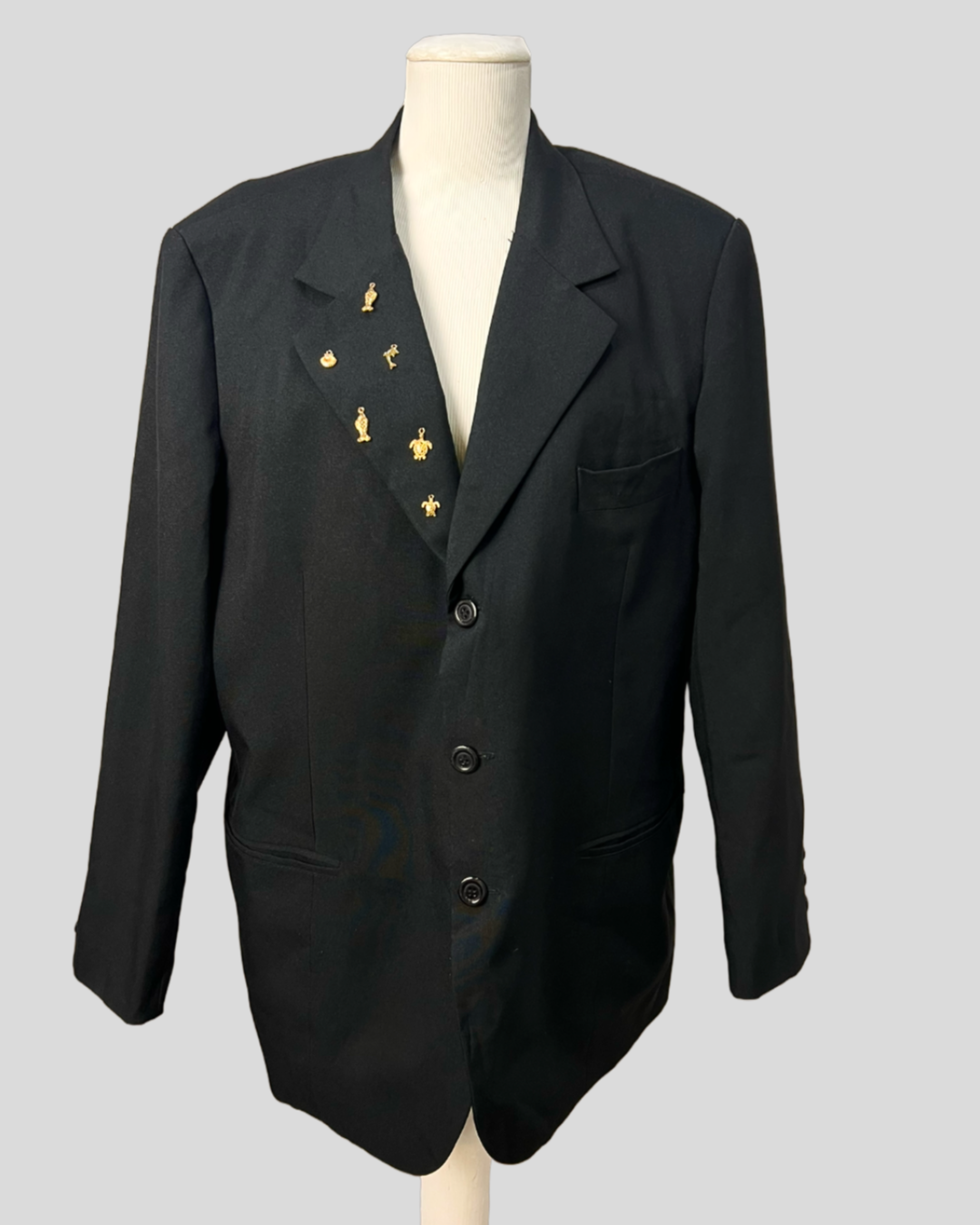 Blazer Oversized Estilizado Black — tam G