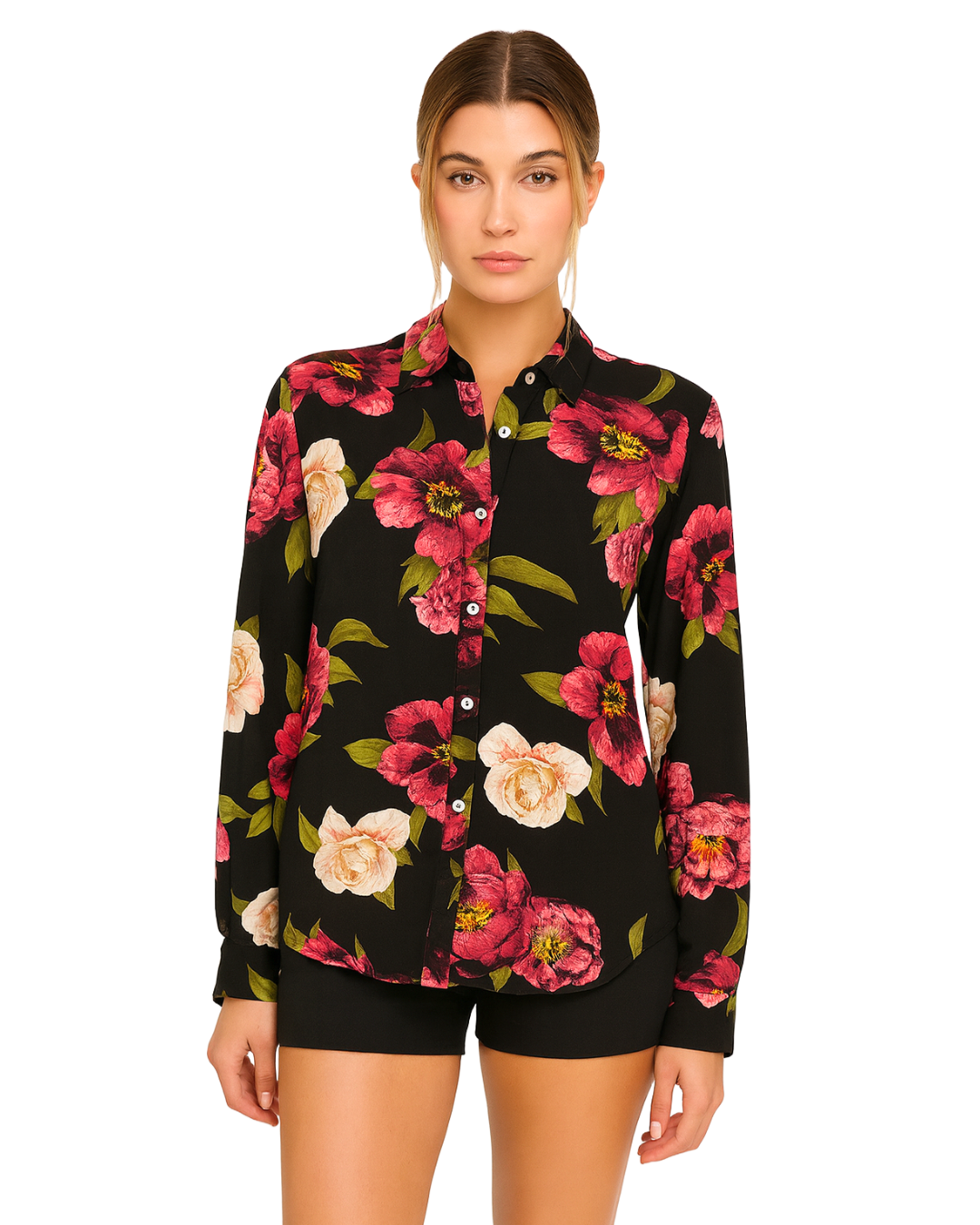 Camisa Styling Flores - tam (G)