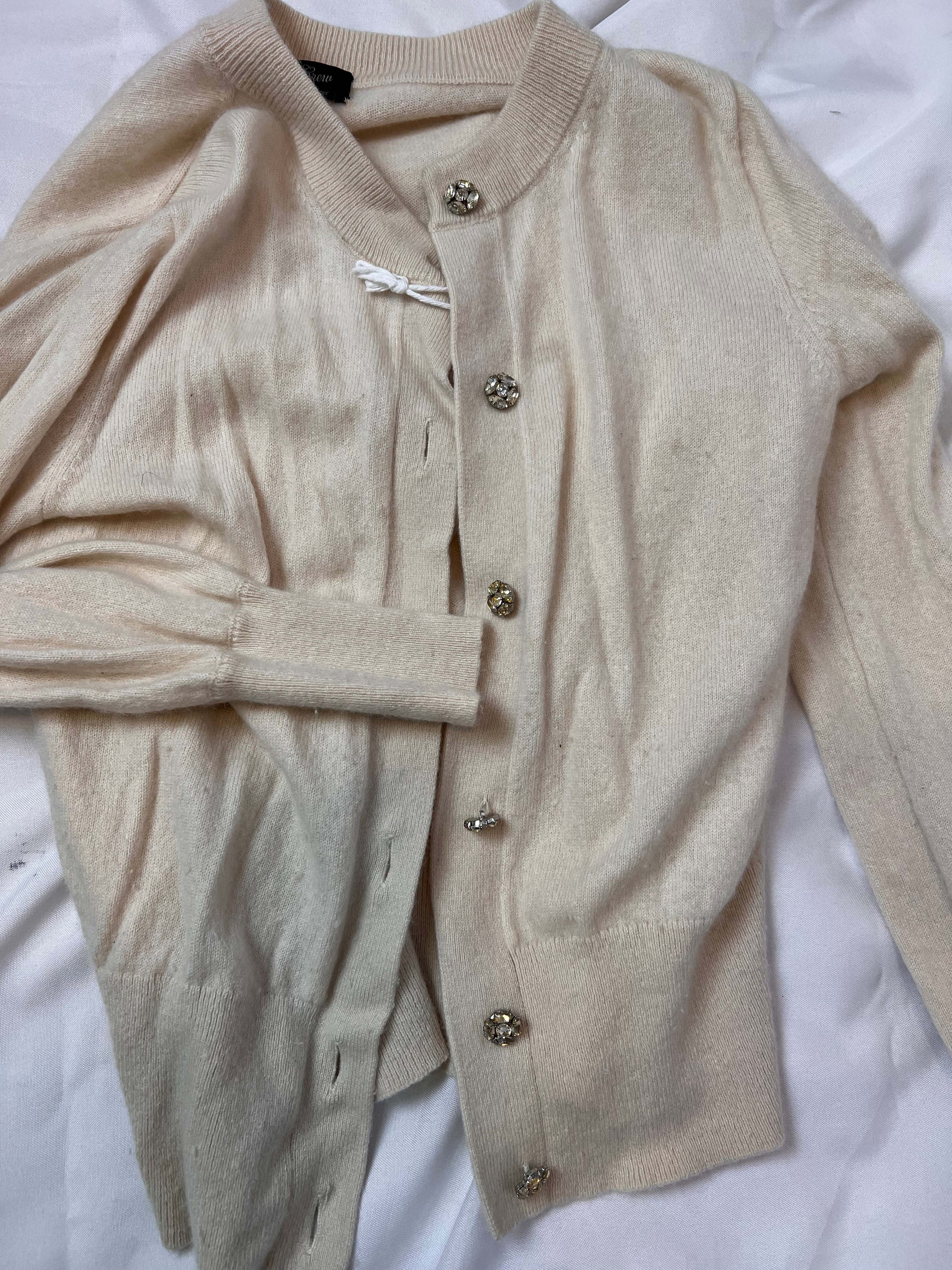 Cardigan Creme  Cashmere - tam (PP)