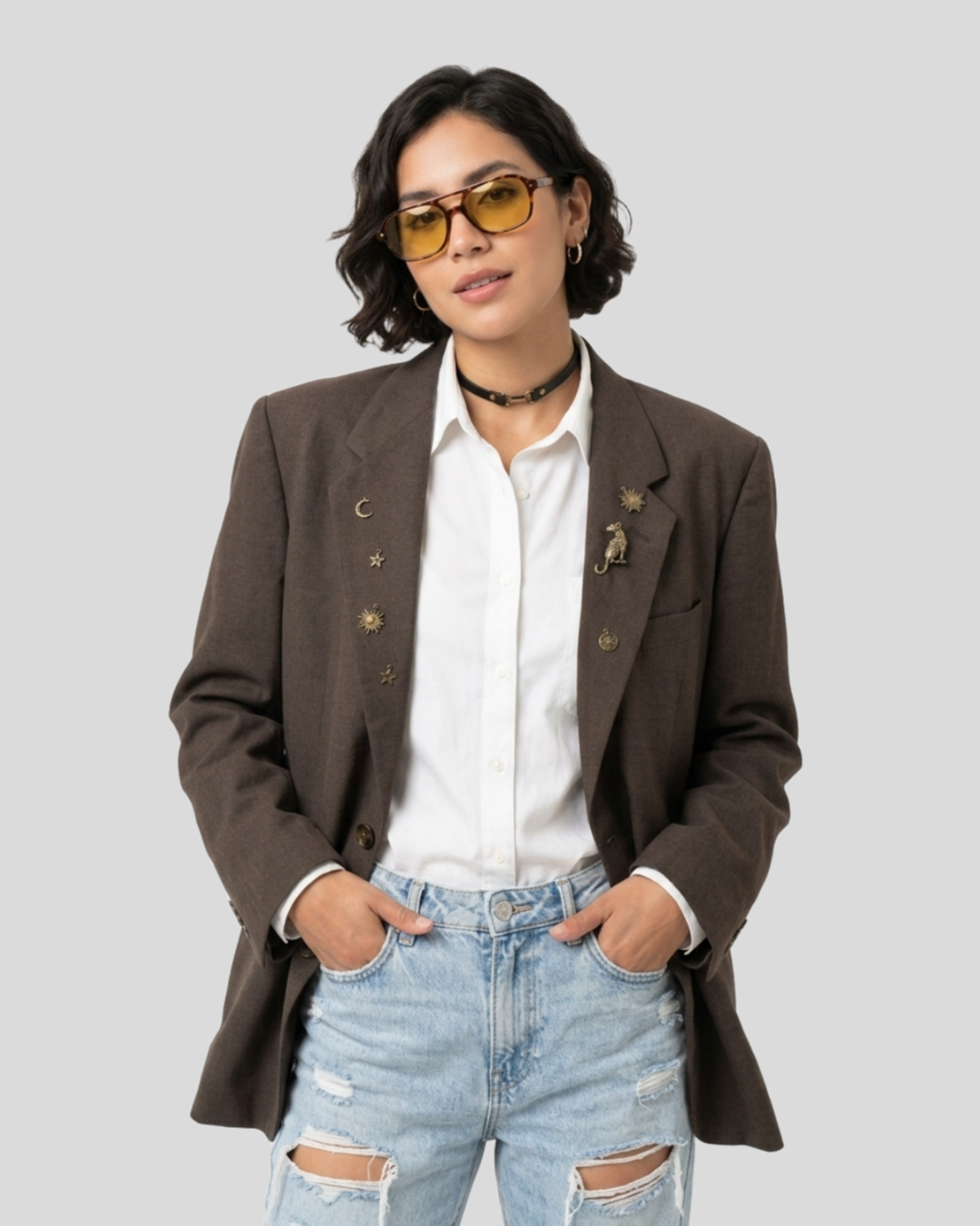 Blazer Oversized Estilizado Veneto — tam G