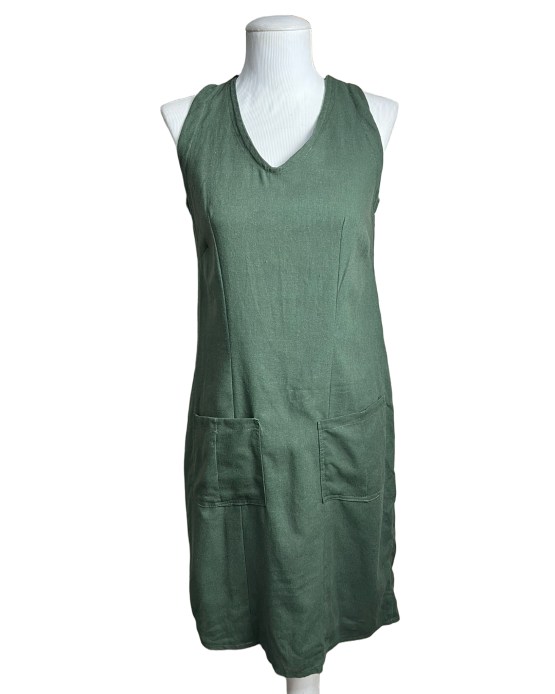 Vestido Verde bolsos -  tam (P)