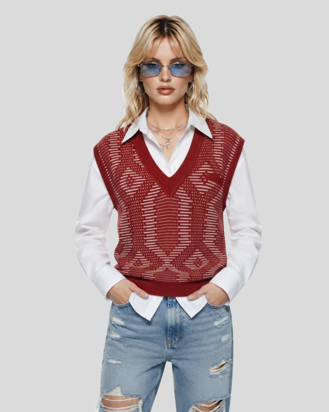 Pullover Red  — tam G