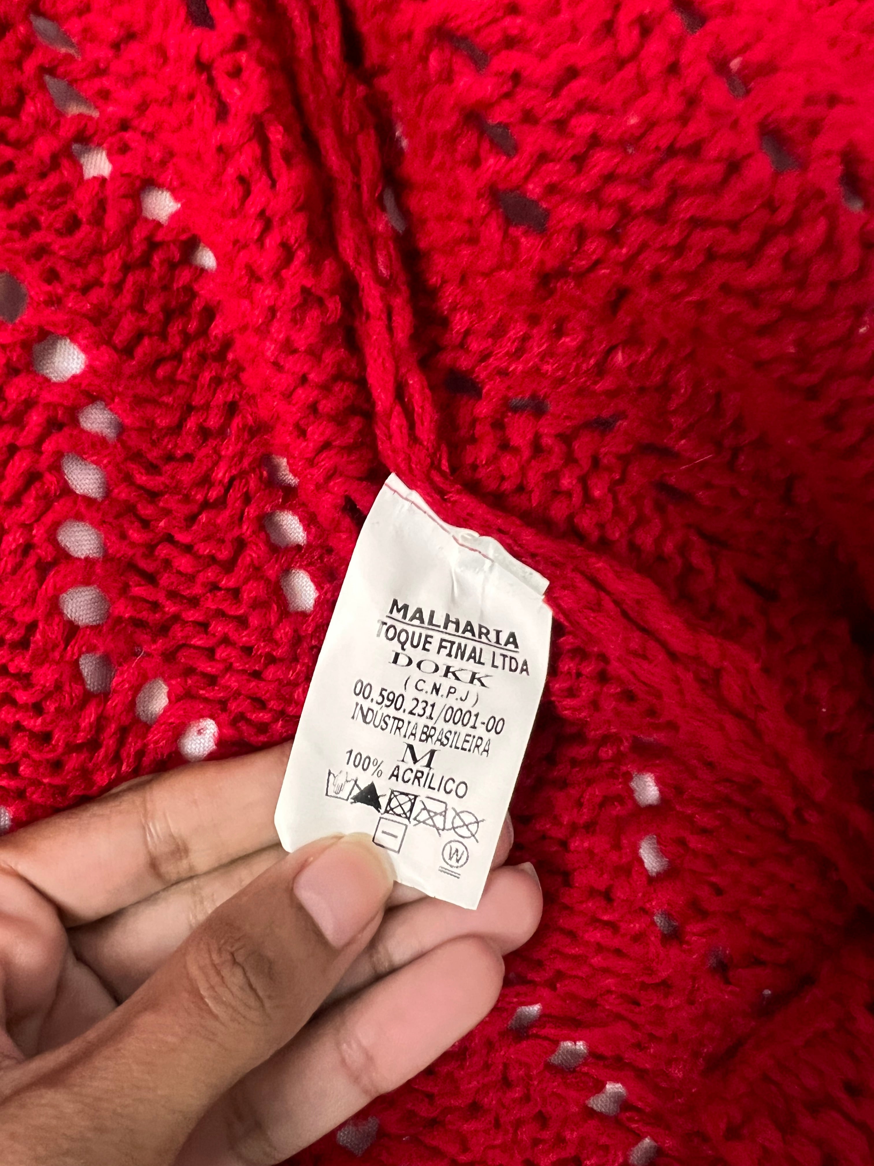 Cardigan Red - tam (M)