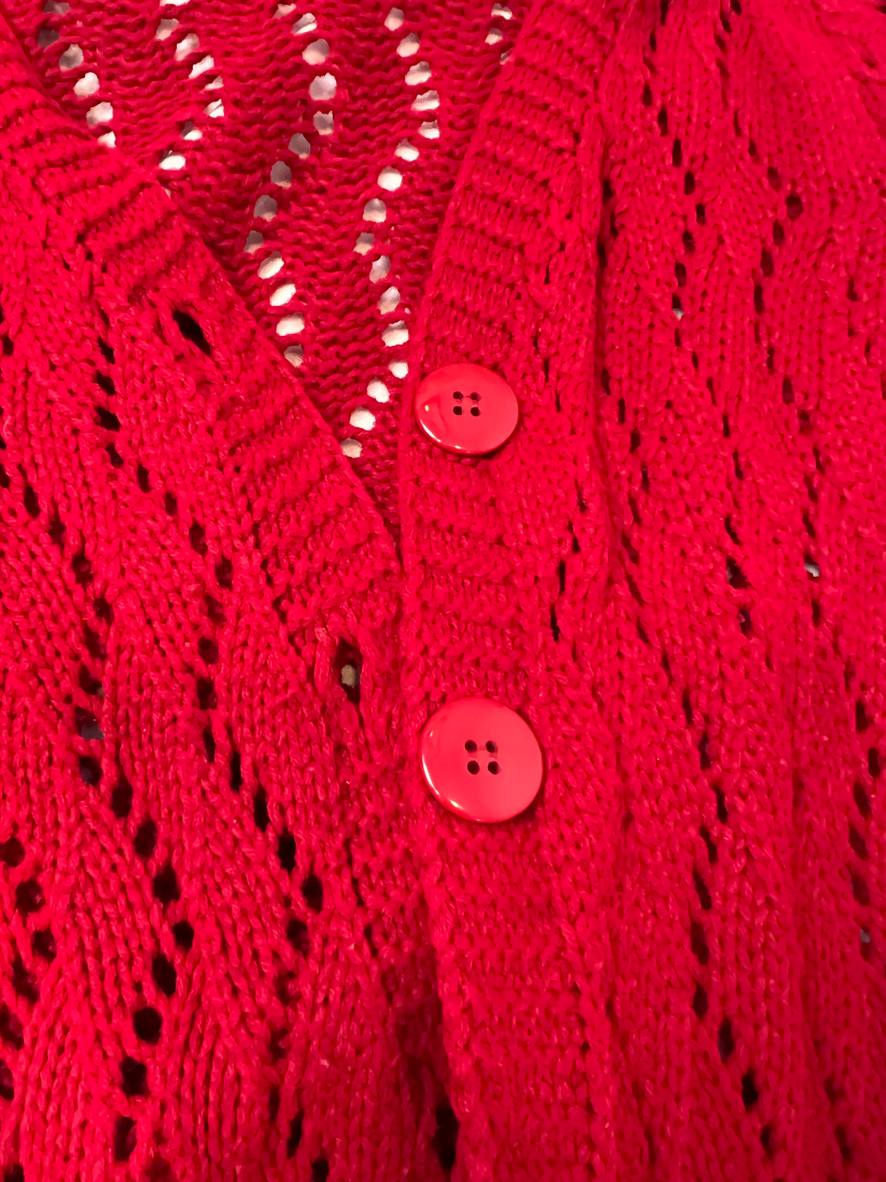 Cardigan Red - tam (M)