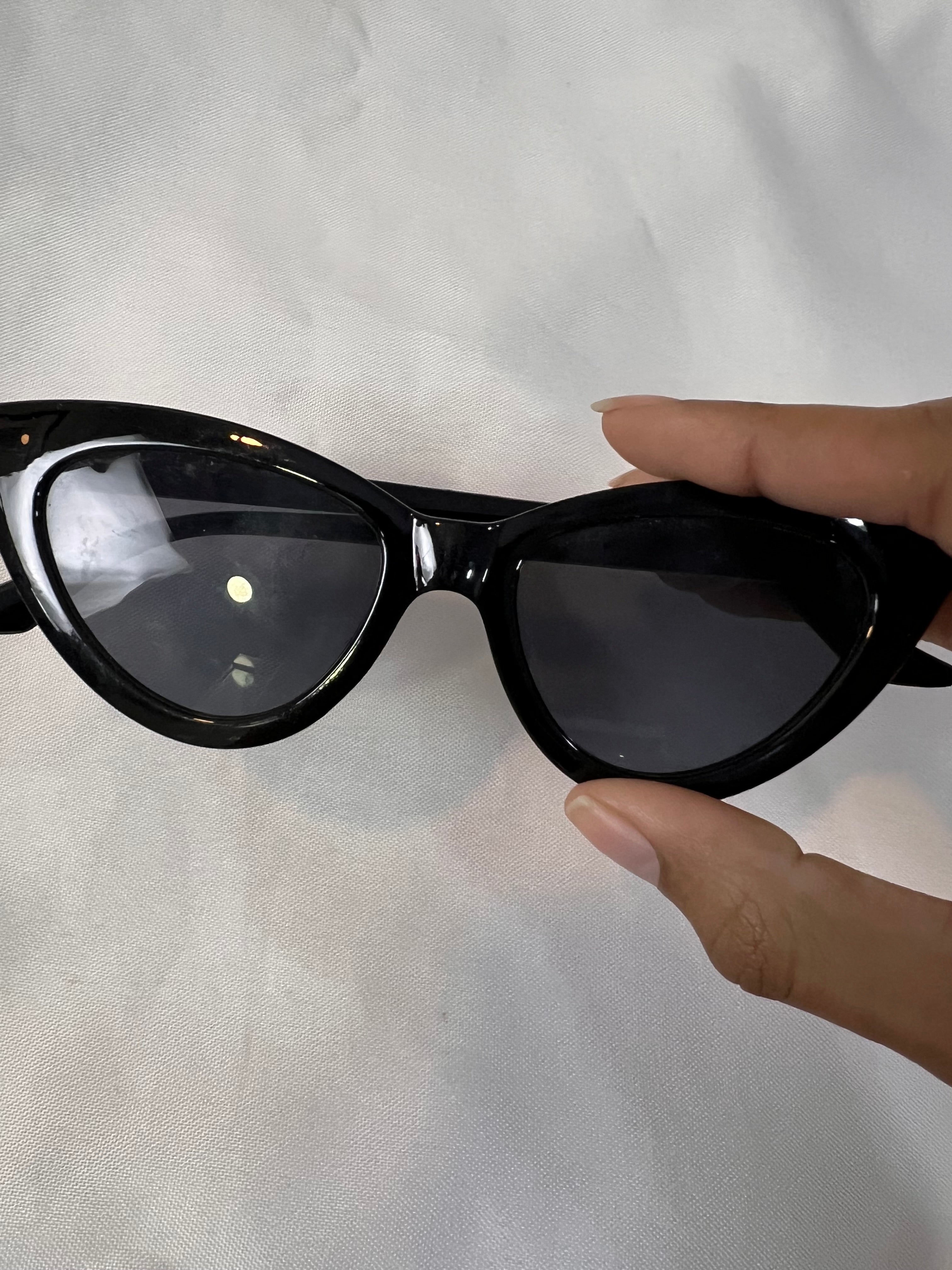 Óculos Retrô Gatinha Preto