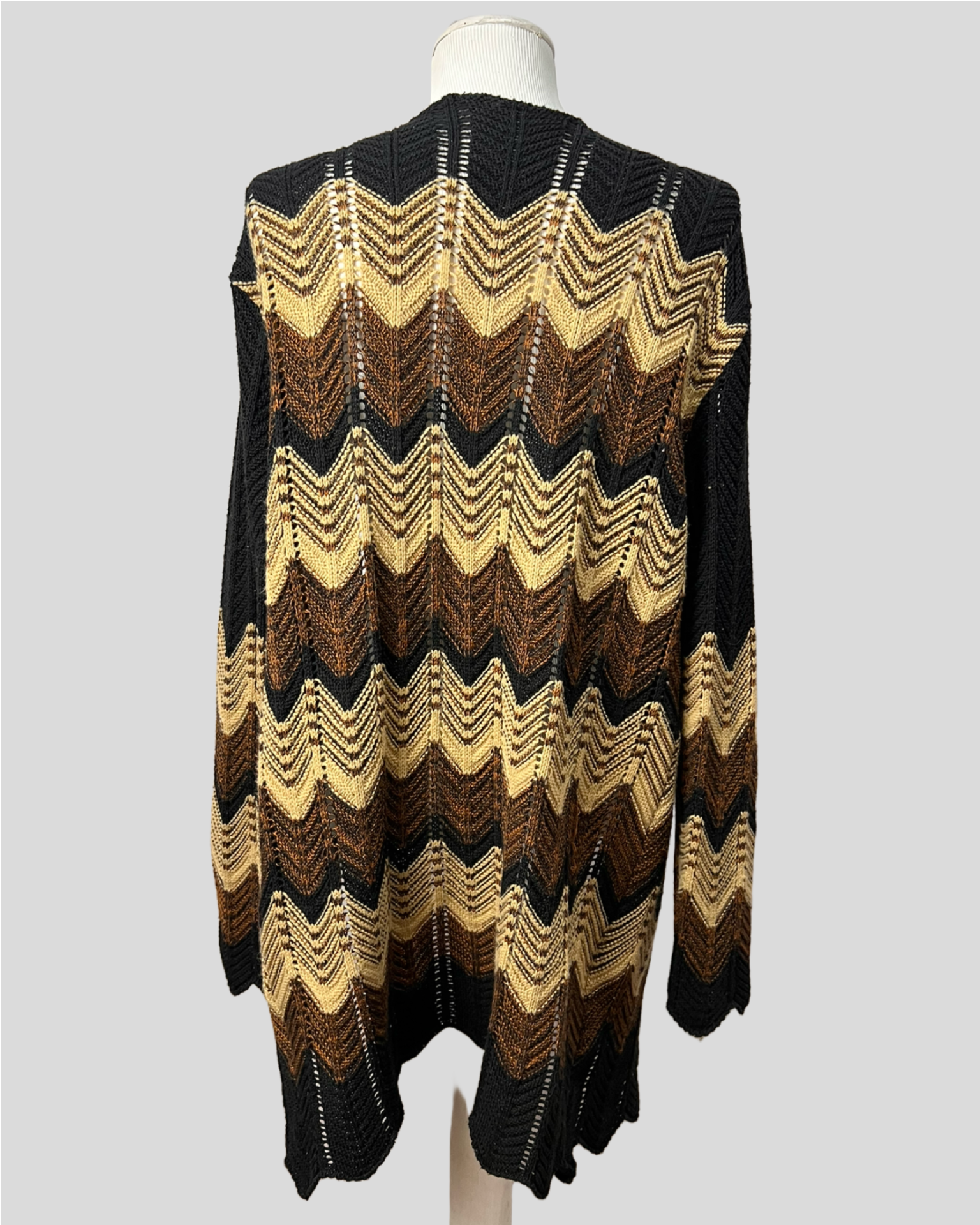 Cardigan Marrom Mesclas — tam G