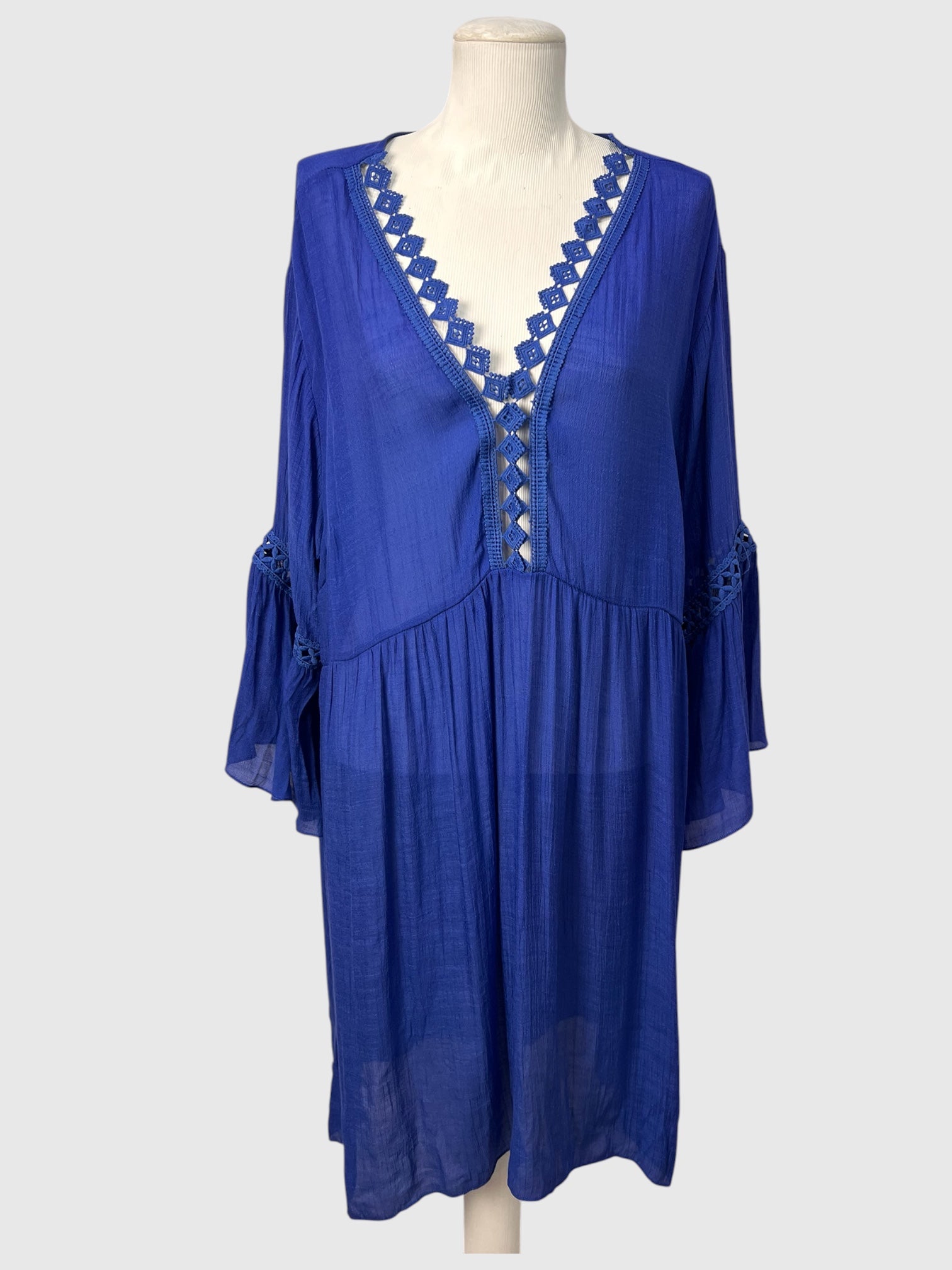 Vestido de Praia Blue - tam GG