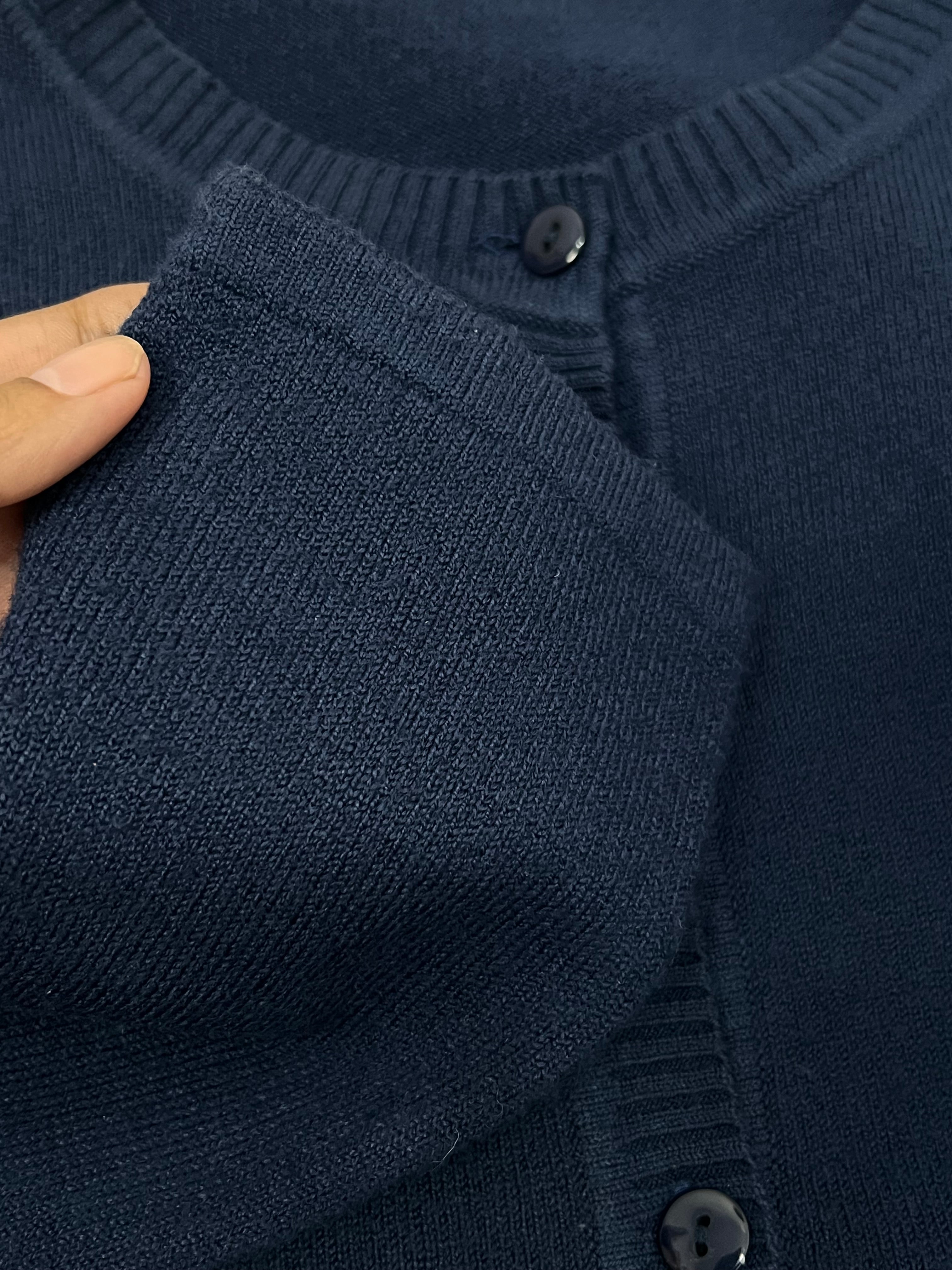 Cardigan Bordado Azul - tam (P)
