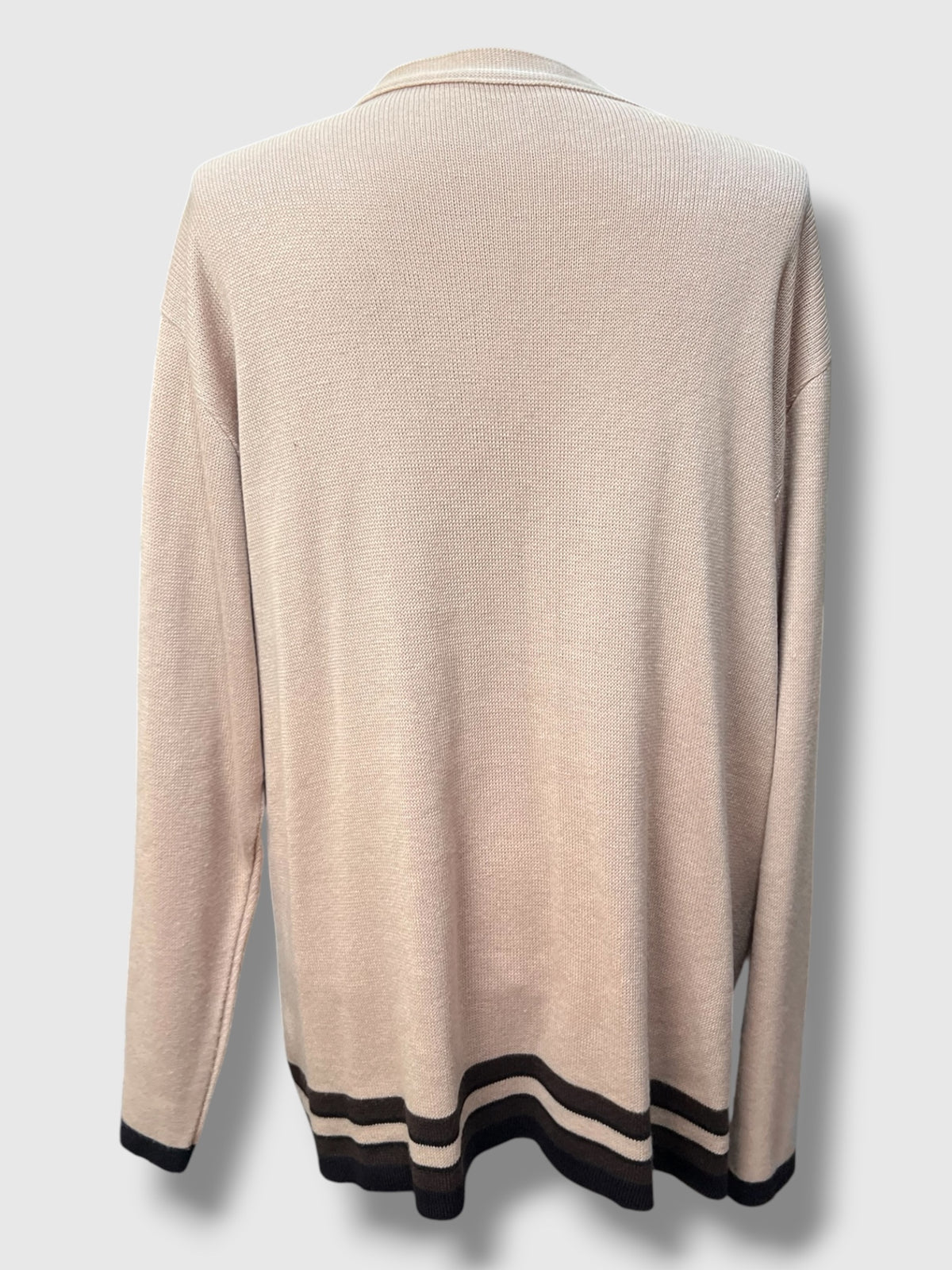 Cardigan Nude flores  — tam G