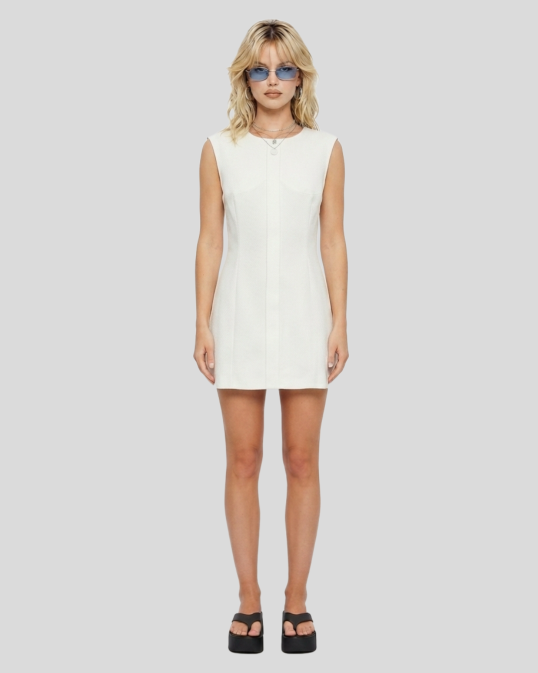 Vestido Branco laço -  tam (P)