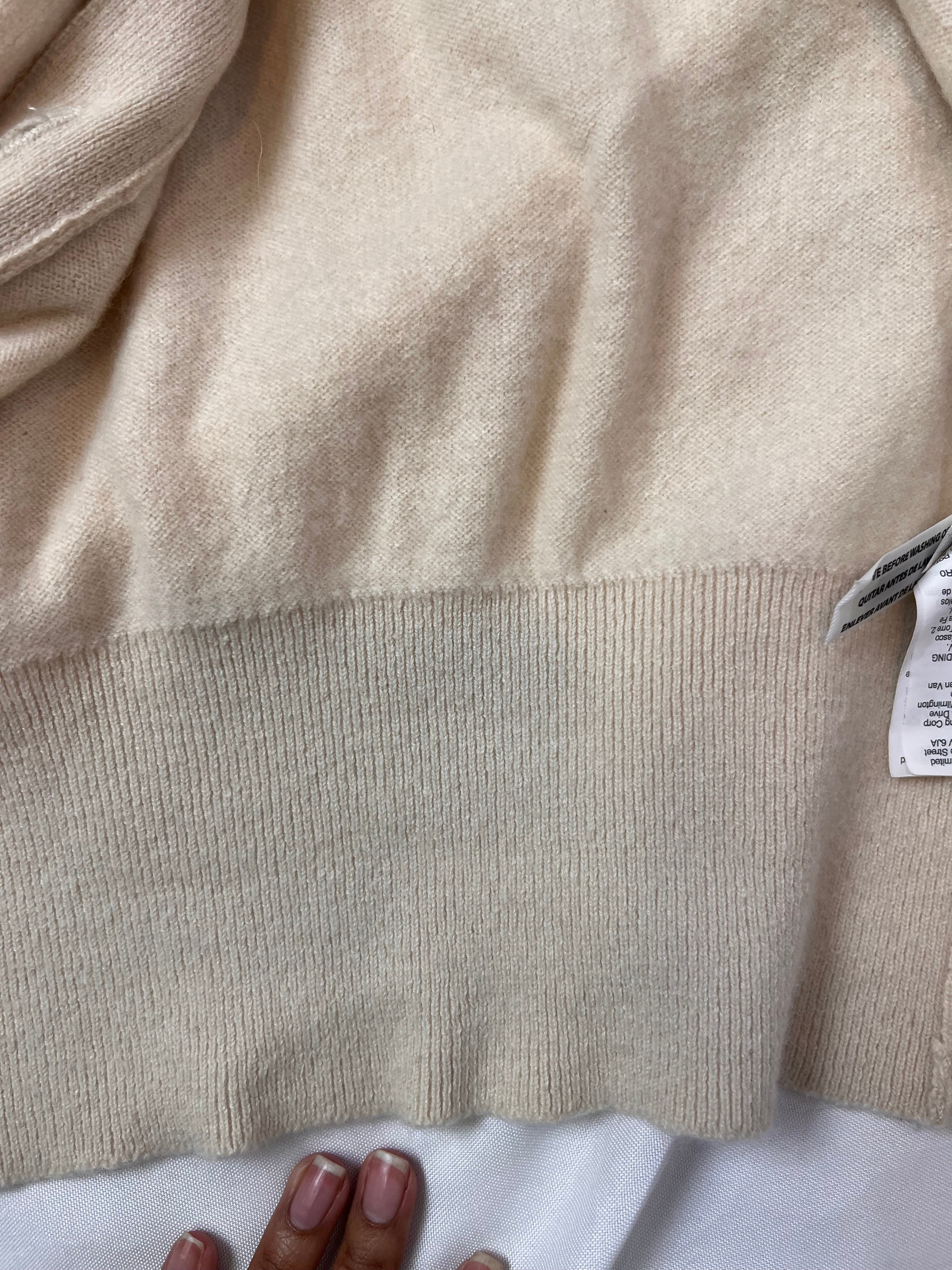Cardigan Creme  Cashmere - tam (PP)