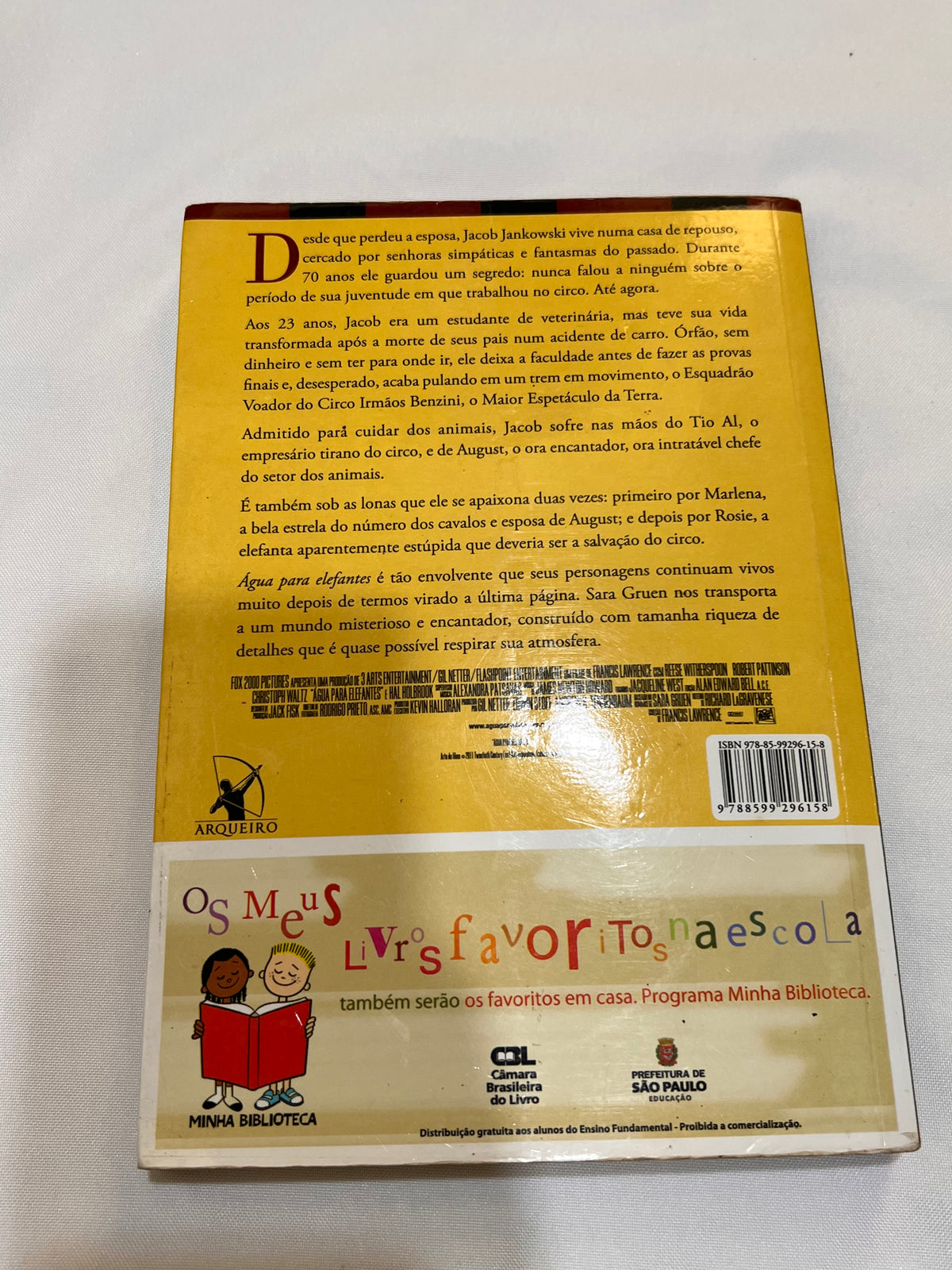 Kit Bolsa + Livro: Águas para Elefantes + Bolsa Redonda