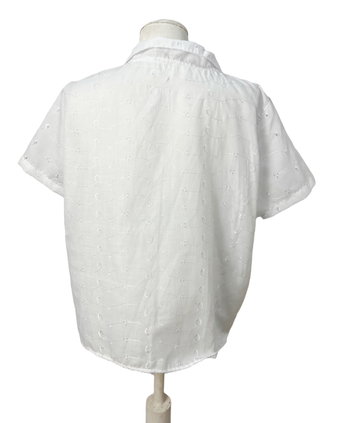 Camisa Branca Bordada - tam (G)