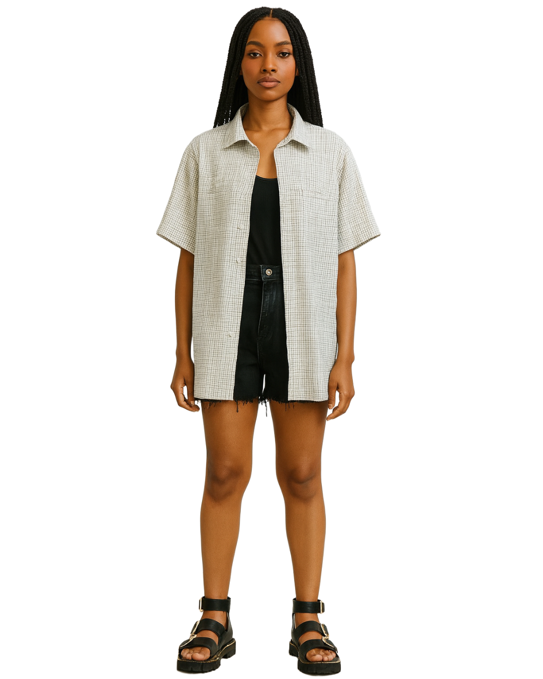 Camisa Oversized Polo by kim - tam (M)