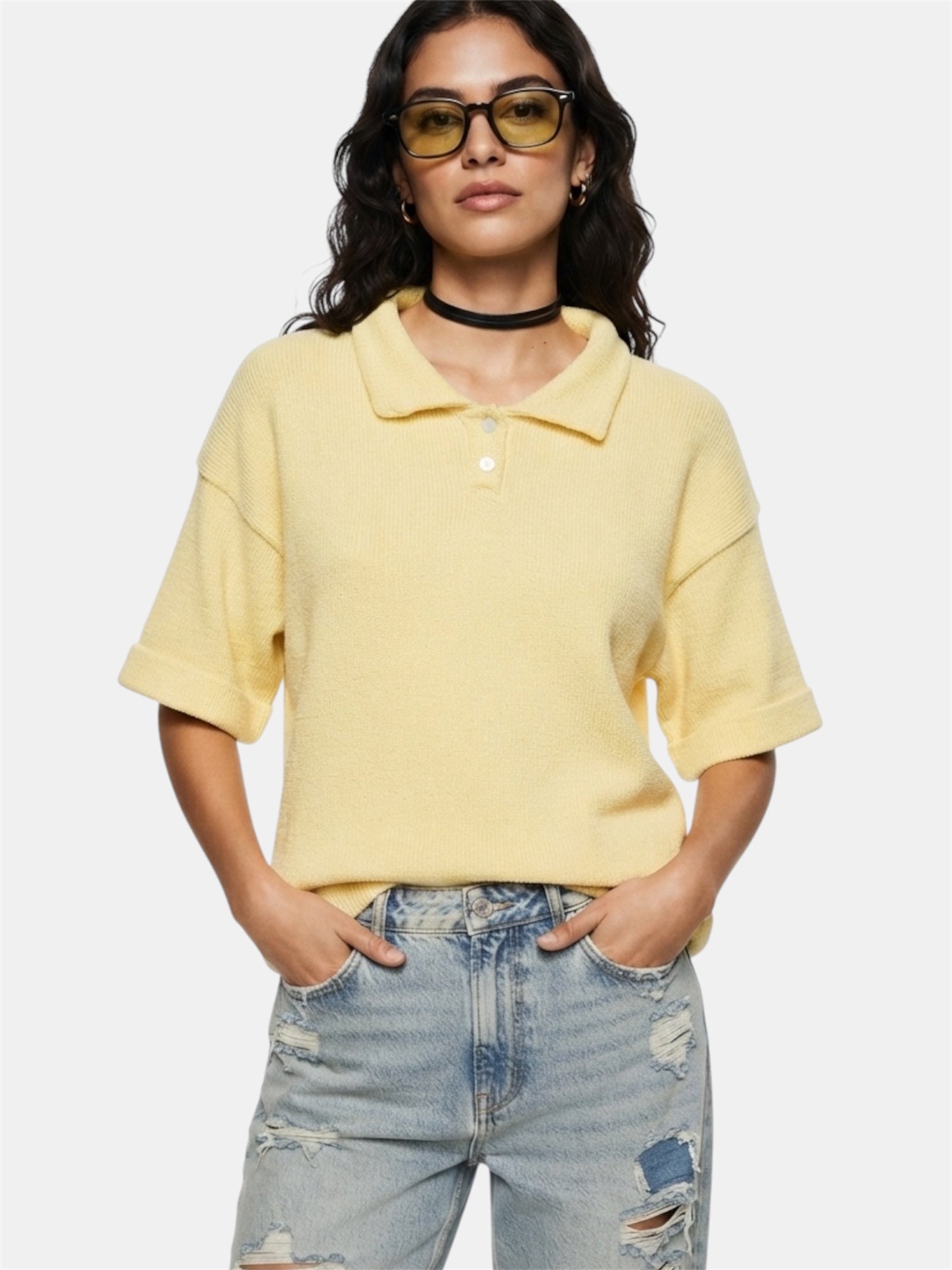 Camisa Tricô Yellow — tam G