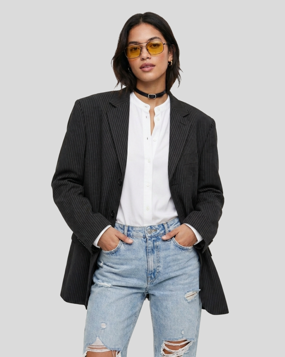 Blazer Oversized Dorinhos  Preto  — tam M