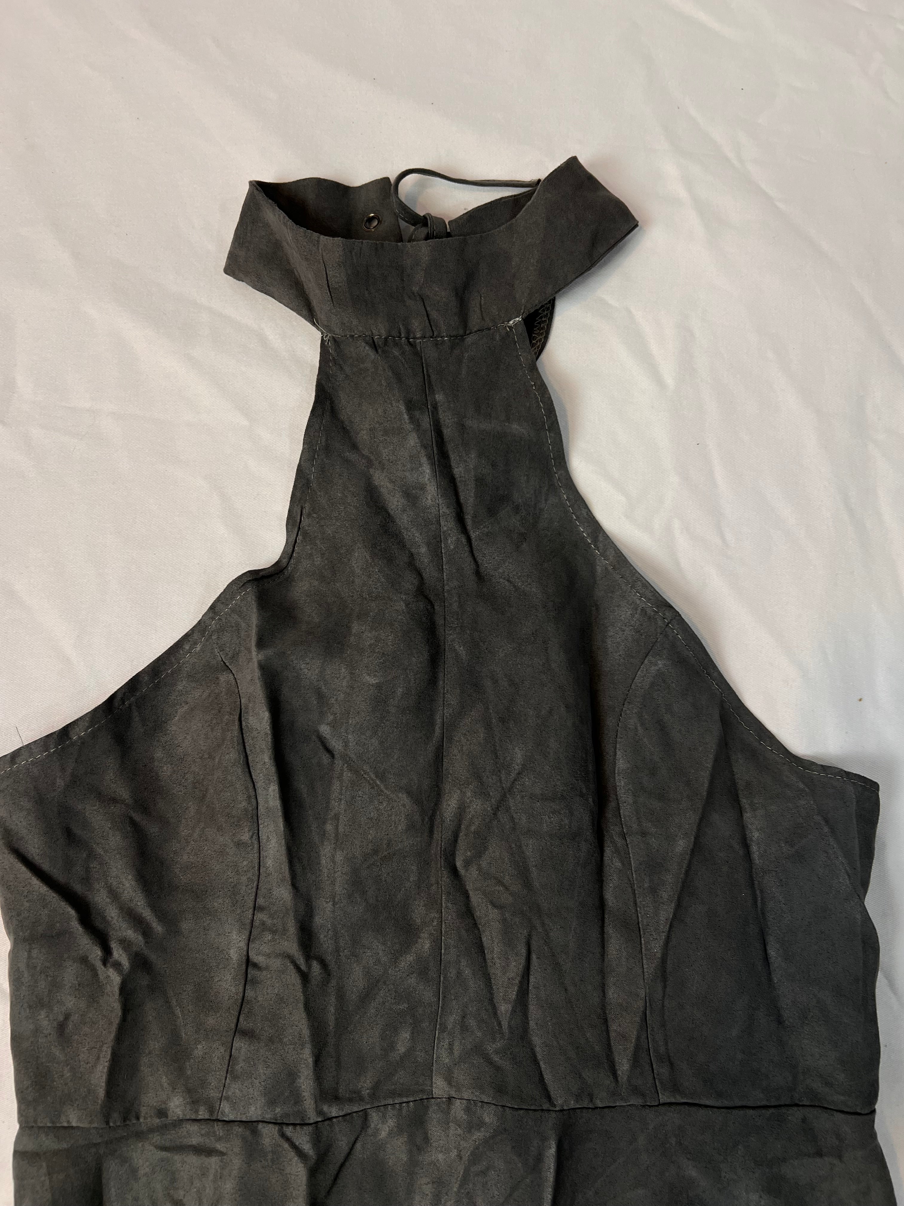 Vestido Gola Cinza -  tam (P)