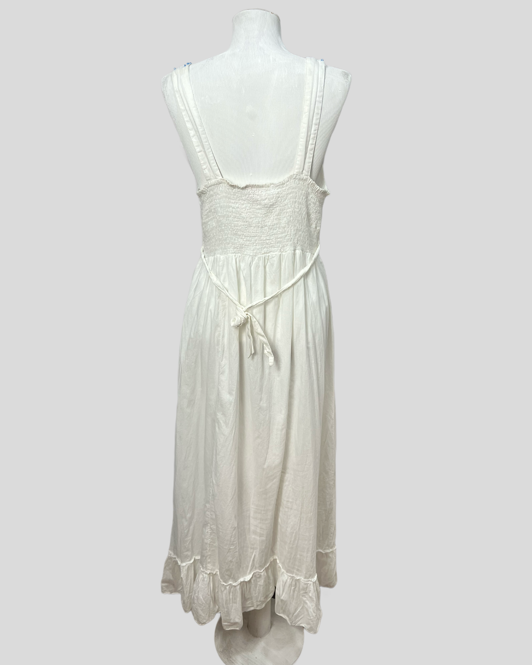 Vestido branco boho - tam ( M)